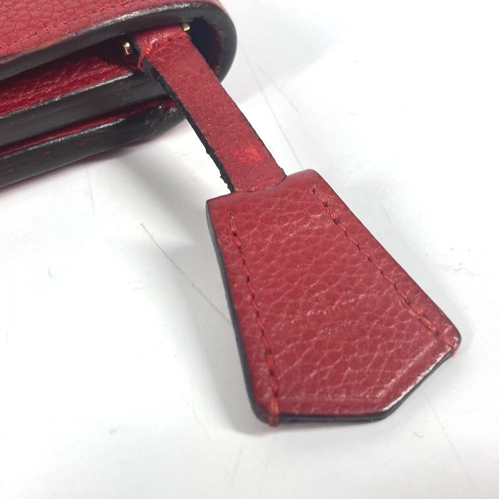 Louis Vuitton Louis Vuitton M62185 Monogram Amplant Small Leather Belt Worn By Commoners In Ancient Japan Pont Neuf Compact Wallet Threefold Women Three Red Size ONE SIZE - 7 Thumbnail