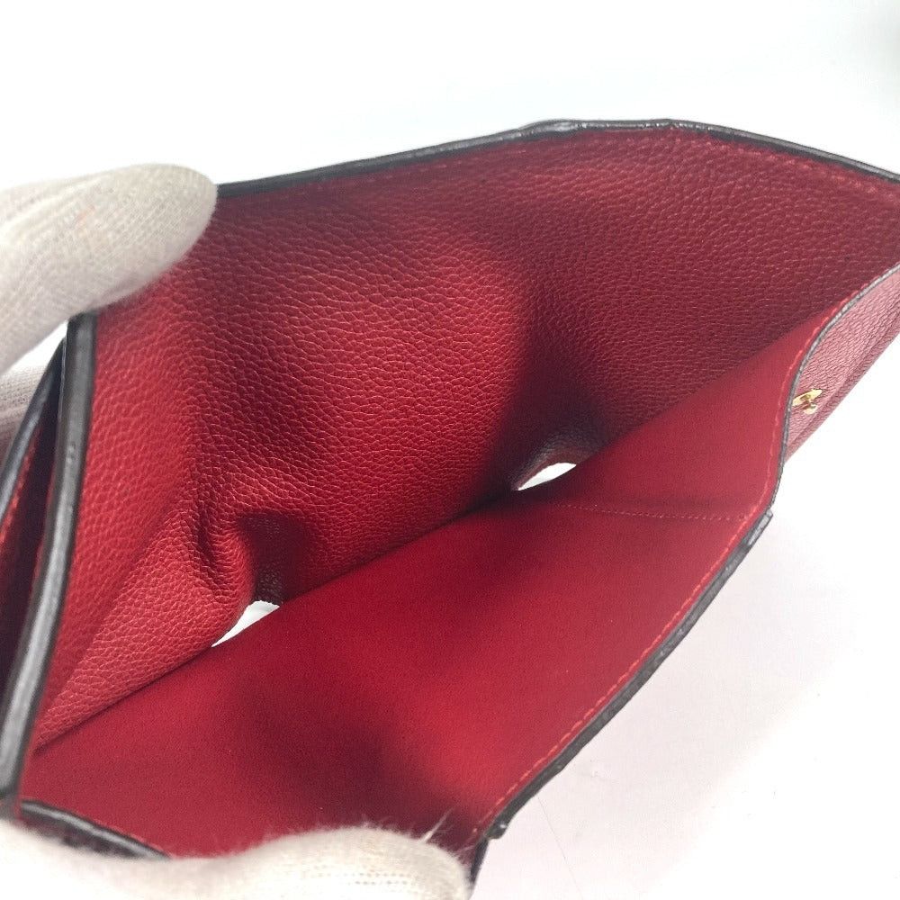 Louis Vuitton Louis Vuitton M62185 Monogram Amplant Small Leather Belt Worn By Commoners In Ancient Japan Pont Neuf Compact Wallet Threefold Women Three Red Size ONE SIZE - 15 Thumbnail
