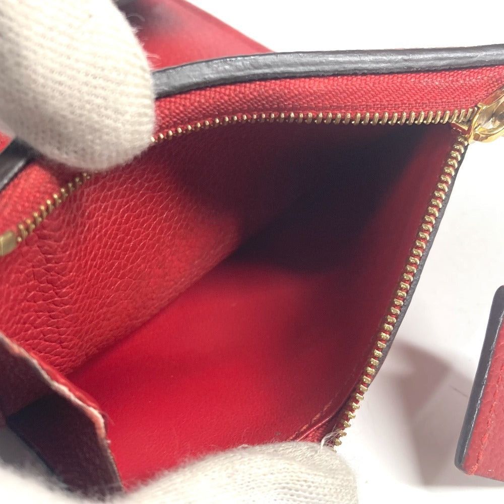 Louis Vuitton Louis Vuitton M62185 Monogram Amplant Small Leather Belt Worn By Commoners In Ancient Japan Pont Neuf Compact Wallet Threefold Women Three Red Size ONE SIZE - 12 Thumbnail
