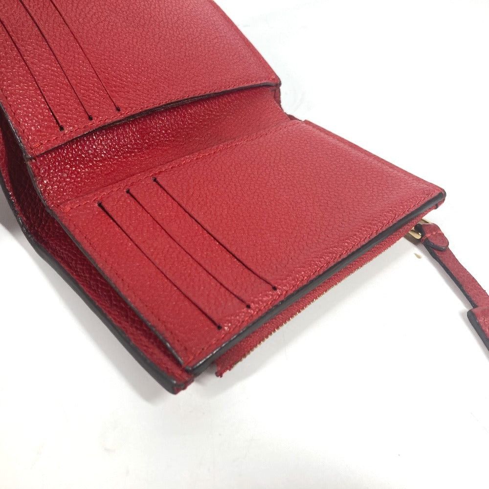 Louis Vuitton Louis Vuitton M62185 Monogram Amplant Small Leather Belt Worn By Commoners In Ancient Japan Pont Neuf Compact Wallet Threefold Women Three Red Size ONE SIZE - 11 Thumbnail