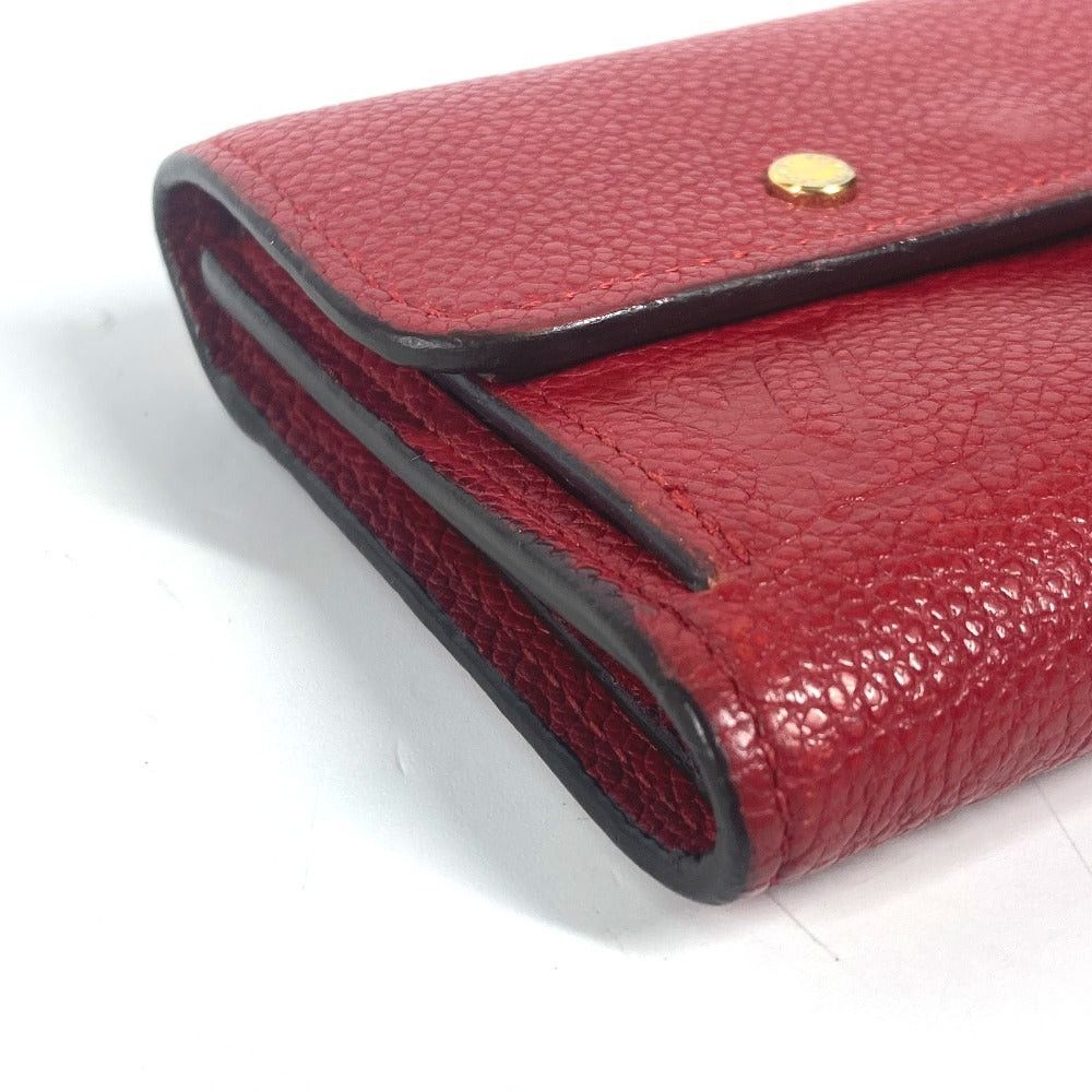 Louis Vuitton Louis Vuitton M62185 Monogram Amplant Small Leather Belt Worn By Commoners In Ancient Japan Pont Neuf Compact Wallet Threefold Women Three Red Size ONE SIZE - 5 Thumbnail