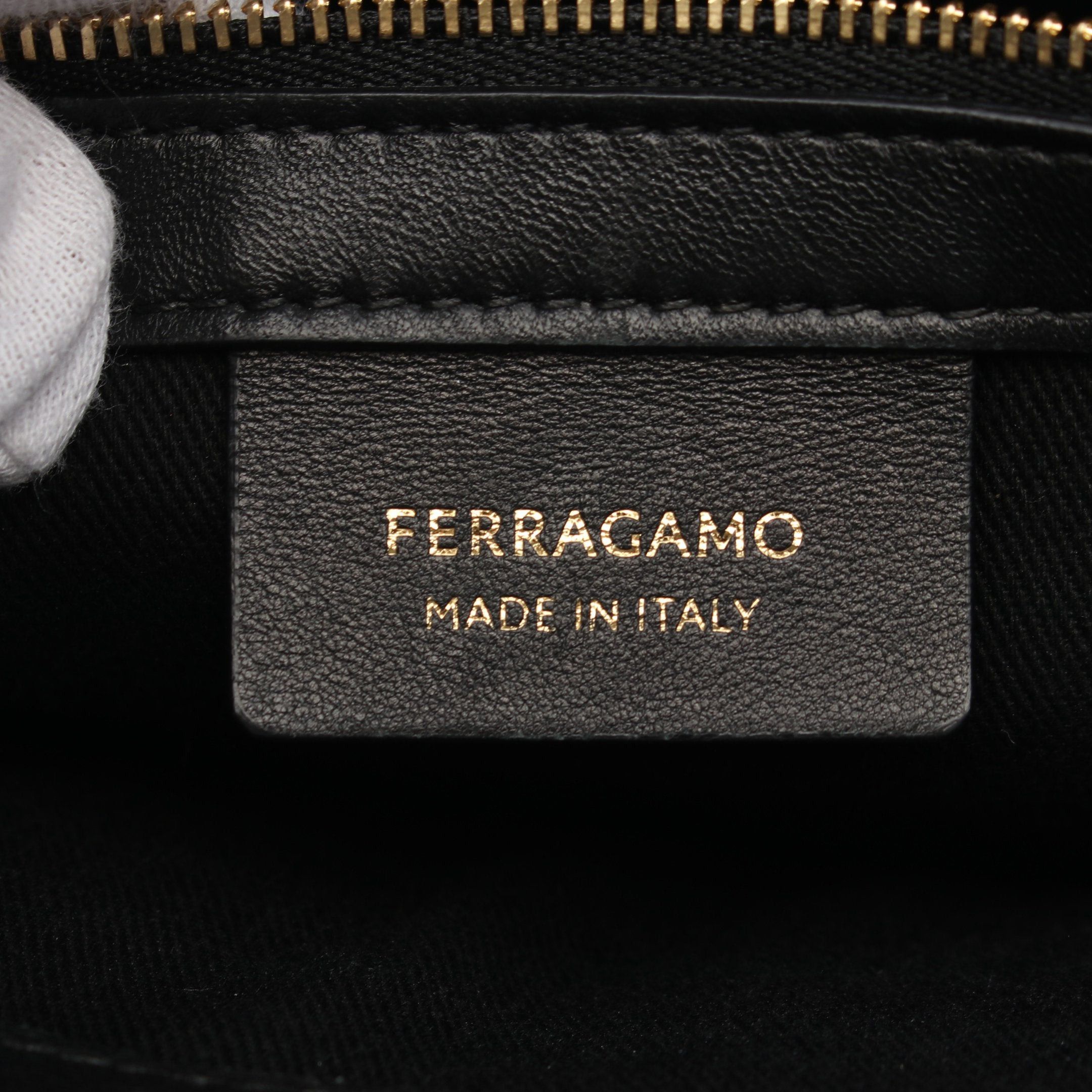 Salvatore Ferragamo Salvatore Ferragamo Shoulder Bag Tote Logo Canvas Black Size ONE SIZE - 4 Thumbnail