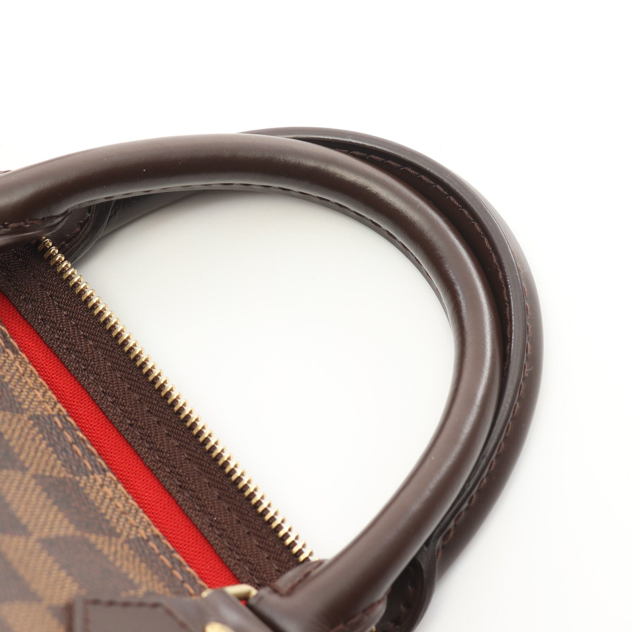 Louis Vuitton Louis Vuitton Speedy 30 Damier Ebene Handbag Leather Brown Size ONE SIZE - 7 Thumbnail