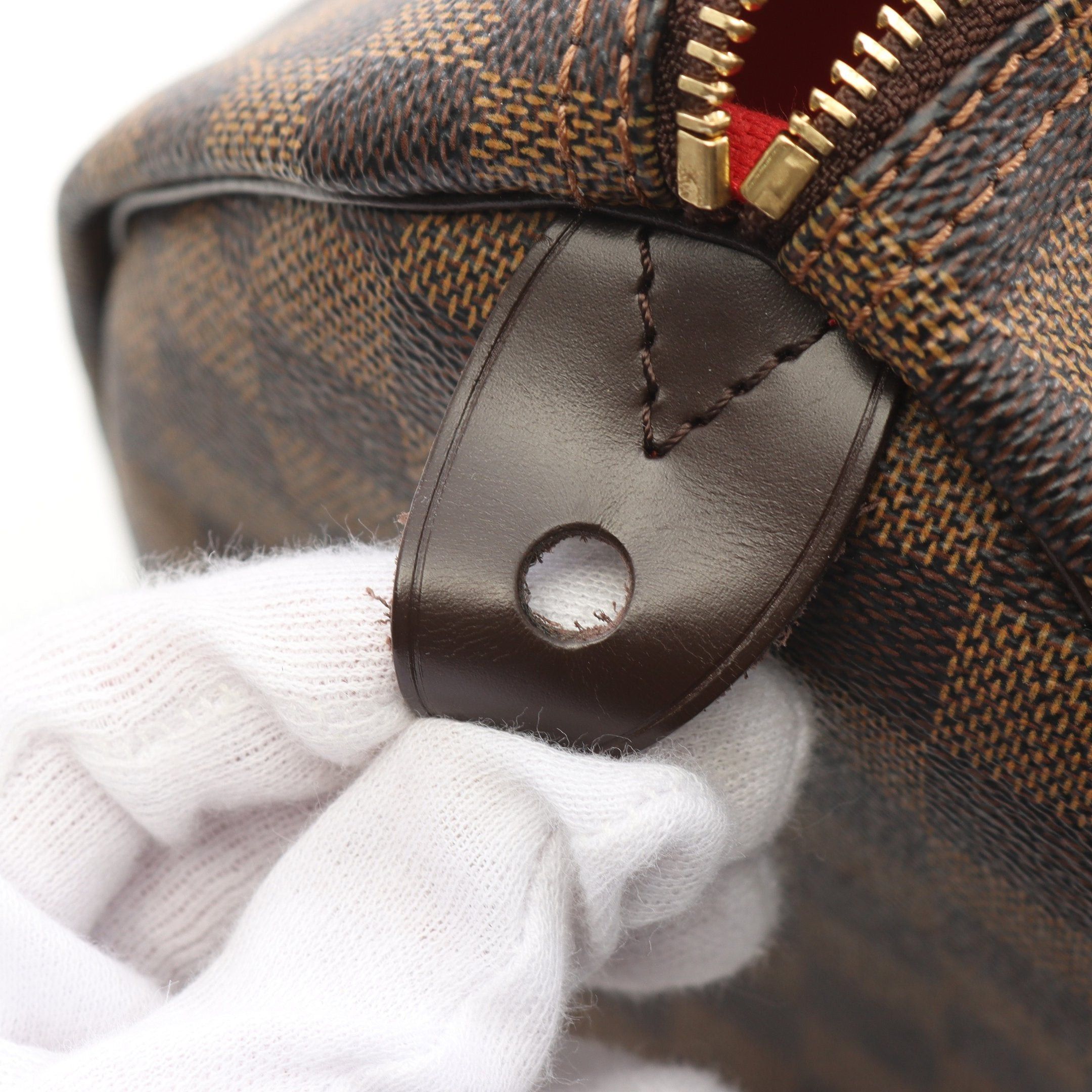 Louis Vuitton Louis Vuitton Speedy 30 Damier Ebene Handbag Leather Brown Size ONE SIZE - 8 Thumbnail