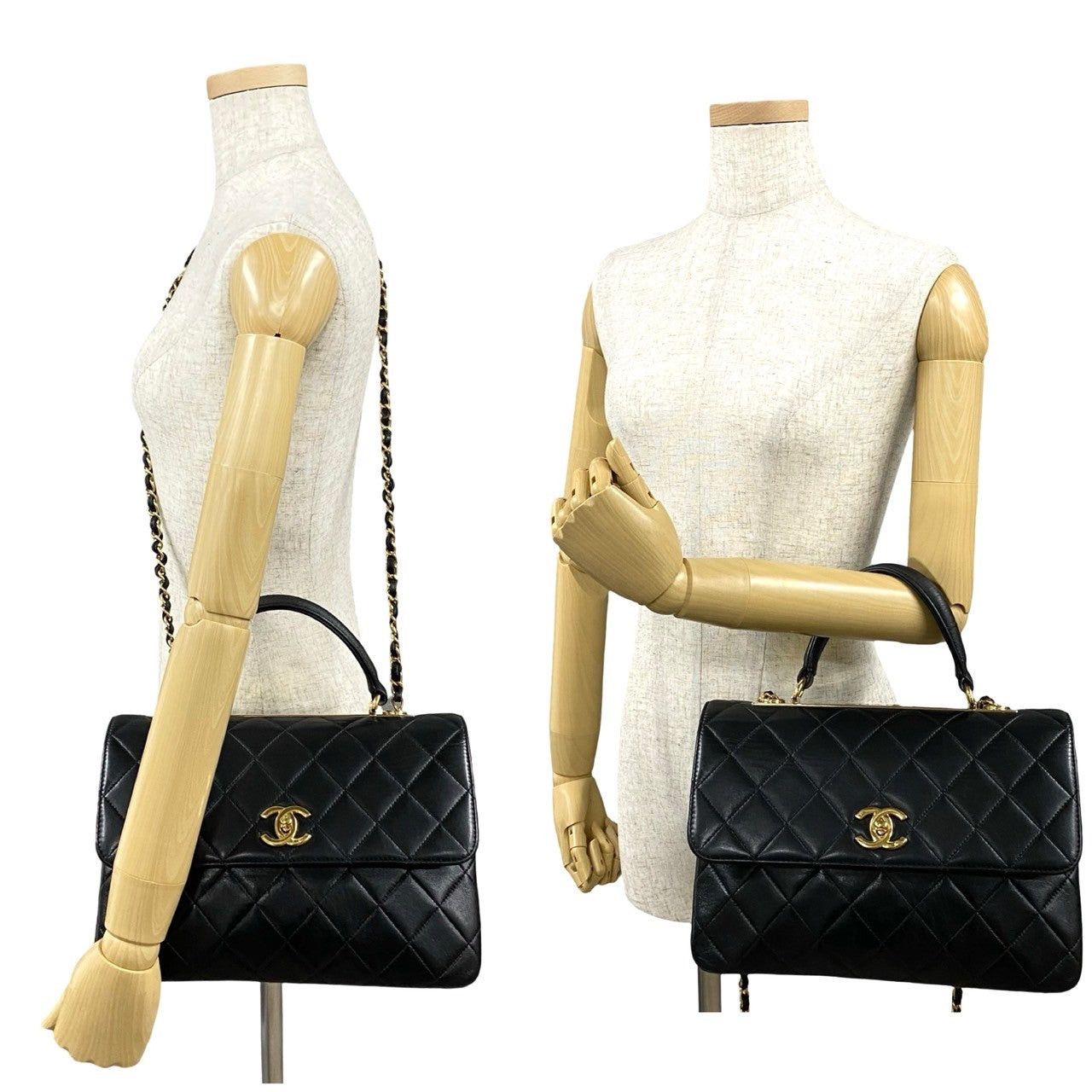 Chanel Chanel Shoulder Bag Black Leather Size ONE SIZE - 2 Thumbnail