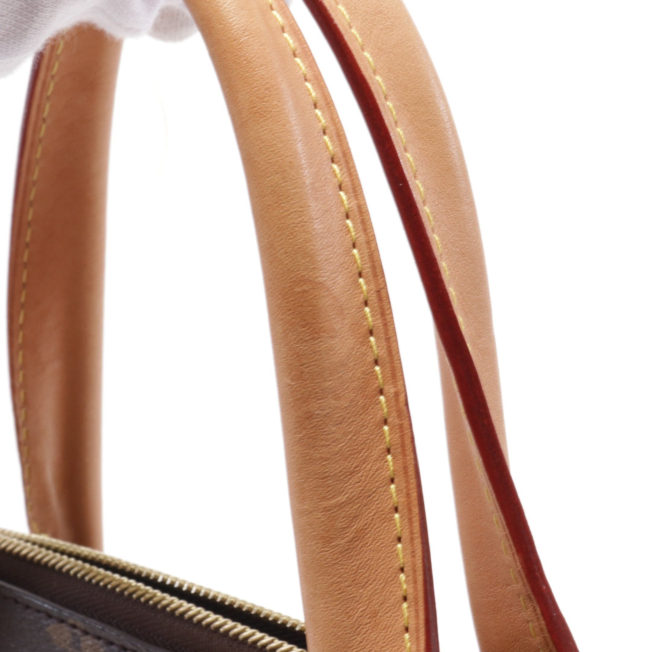 Louis Vuitton Louis Vuitton Rivoli Mm Monogram Handbag Leather Brown Size ONE SIZE - 7 Thumbnail