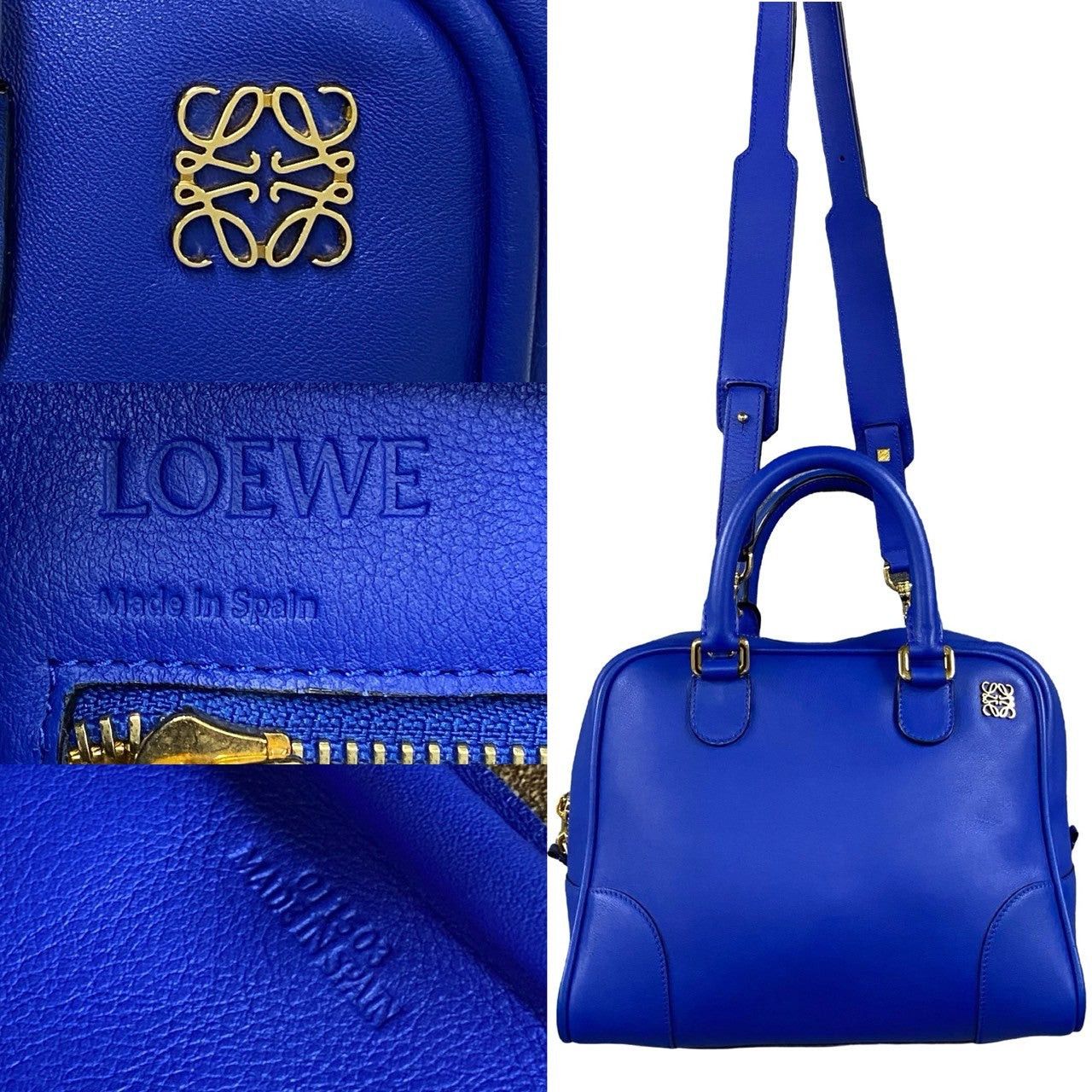 Loewe Loewe Shoulder Bag Blue Leather Size ONE SIZE - 3 Thumbnail