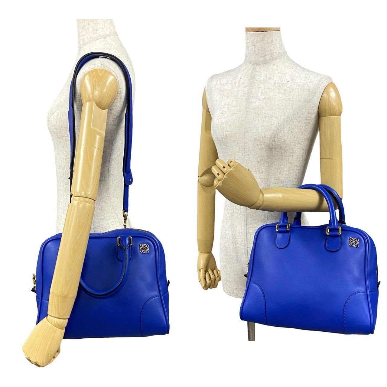 Loewe Loewe Shoulder Bag Blue Leather Size ONE SIZE - 2 Thumbnail