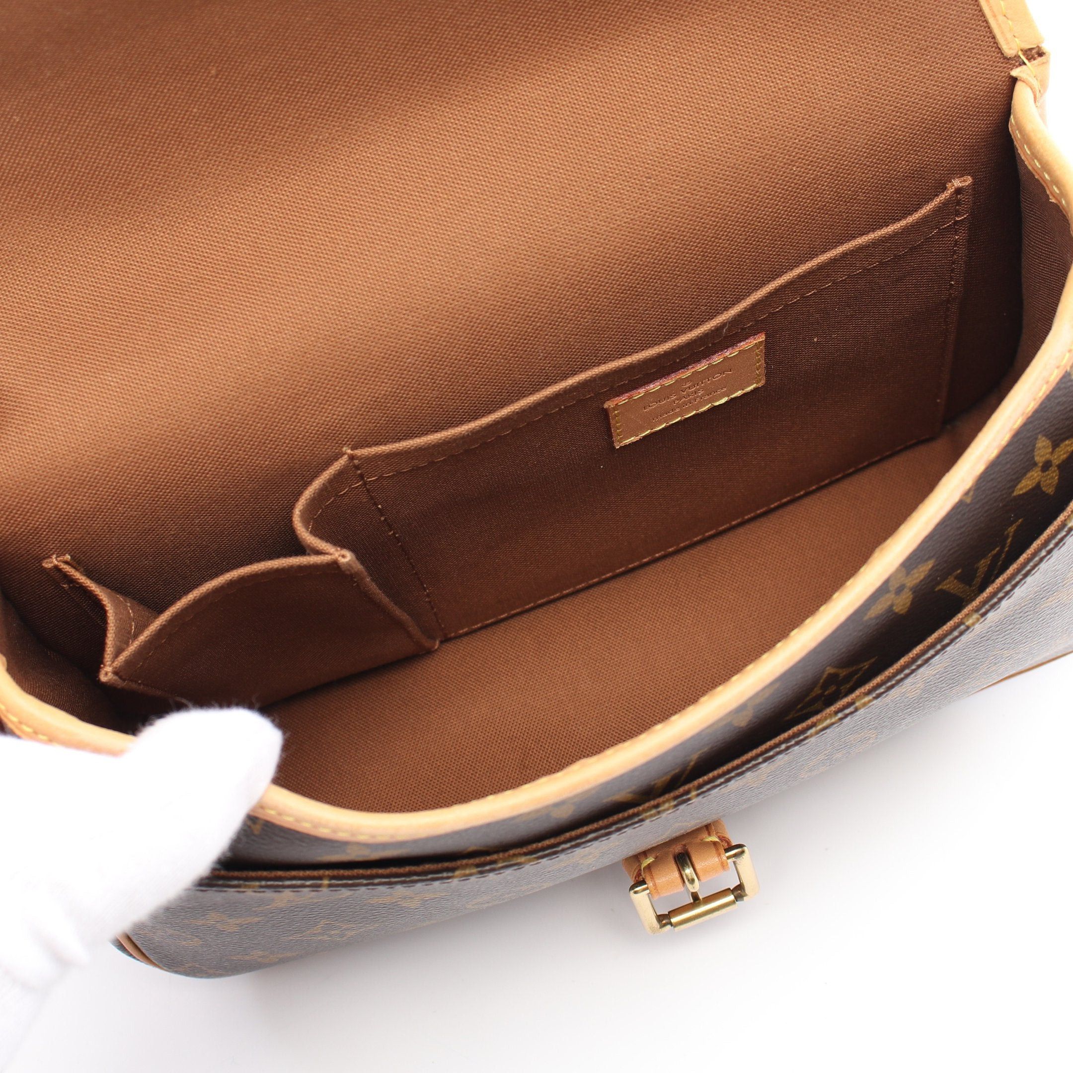 Louis Vuitton Louis Vuitton Sologne Monogram Shoulder Bag Leather Brown Size ONE SIZE - 3 Thumbnail