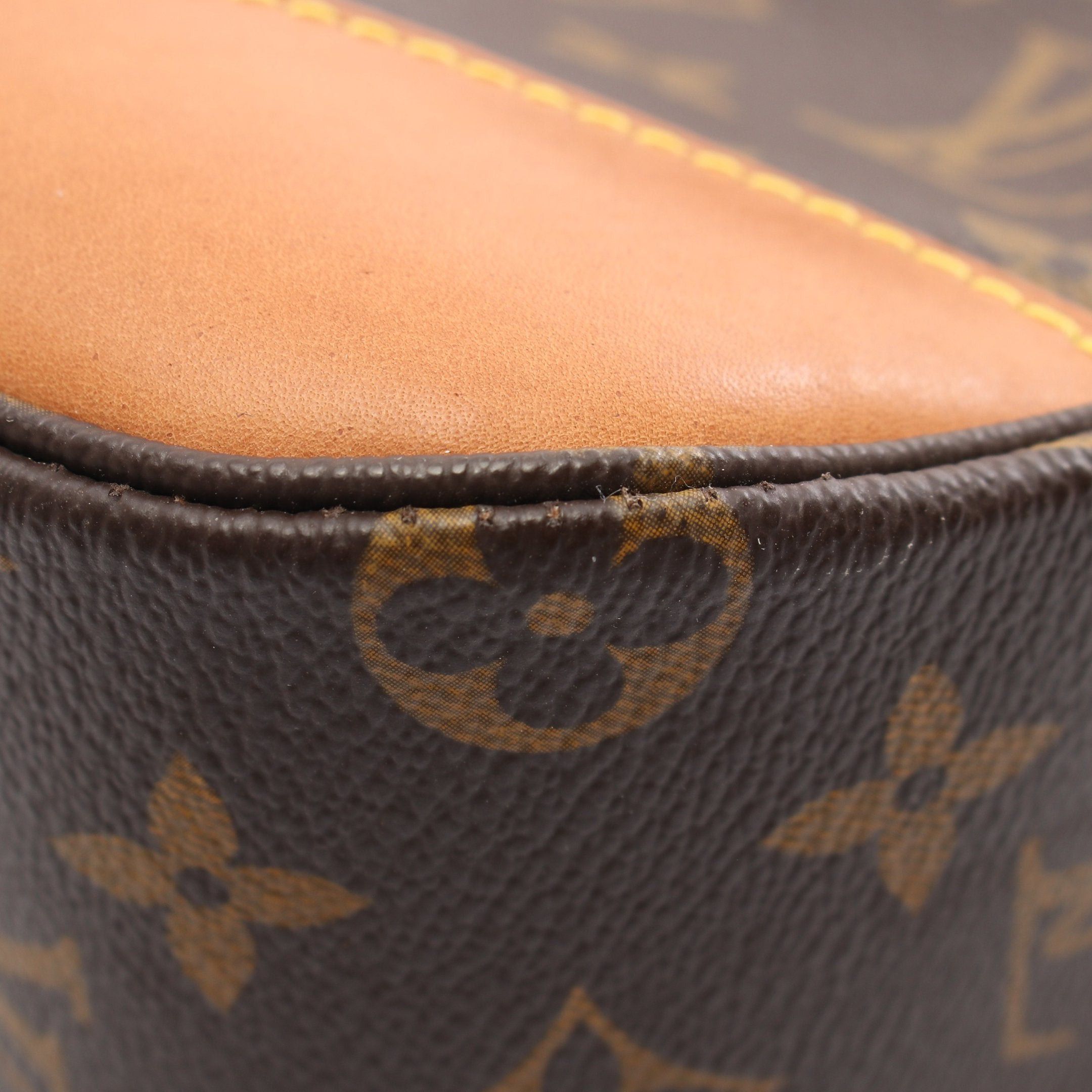 Louis Vuitton Boulogne Pm Monogram Shoulder Bag Leather Brown