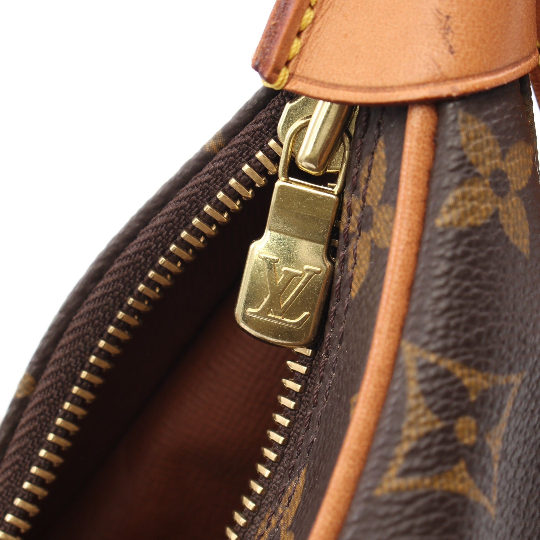 Louis Vuitton Boulogne Pm Monogram Shoulder Bag Leather Brown