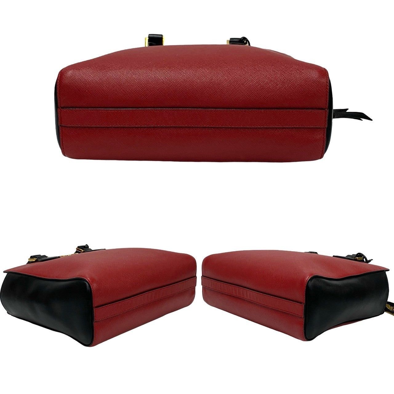 Prada Prada Shoulder Bag Red Leather Size ONE SIZE - 6 Thumbnail