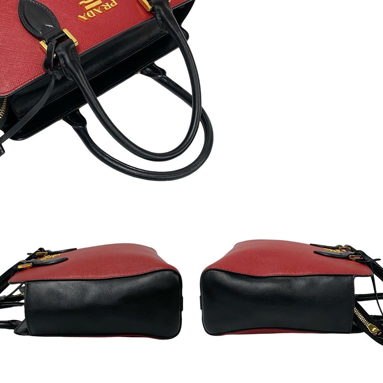 Prada Prada Shoulder Bag Red Leather Size ONE SIZE - 5 Thumbnail
