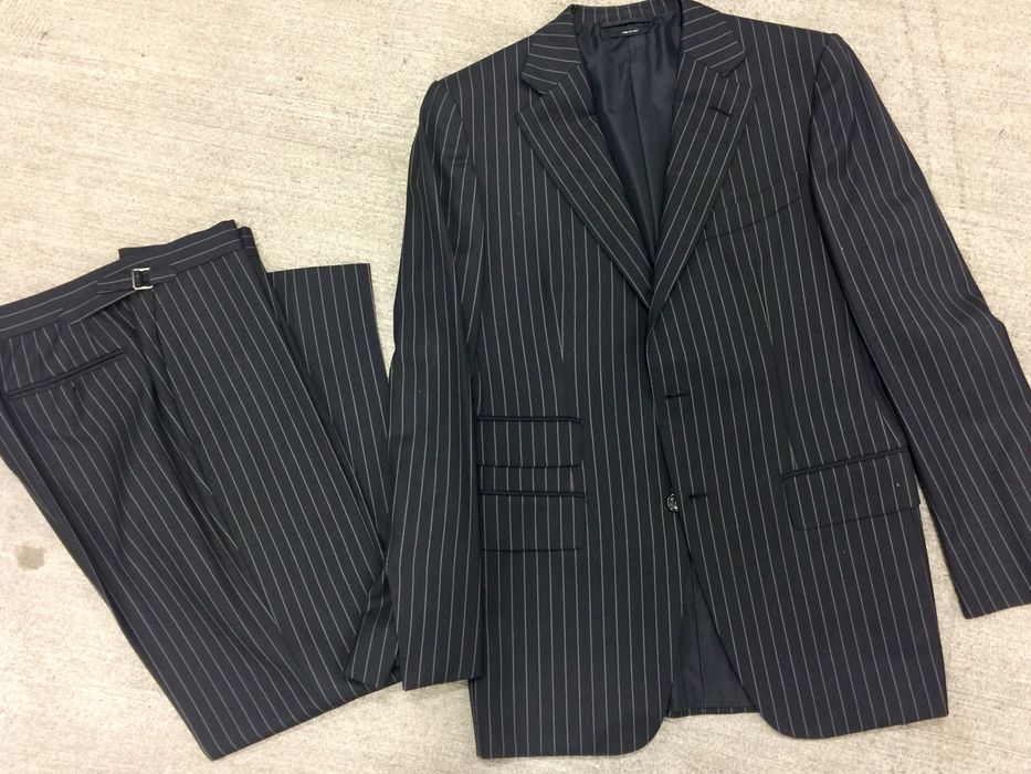 Tom Ford TOM FORD DEEP NAVY PINSTRIPE LIGHT WEIGHT WOOL RAYON SUIT *NEW ...