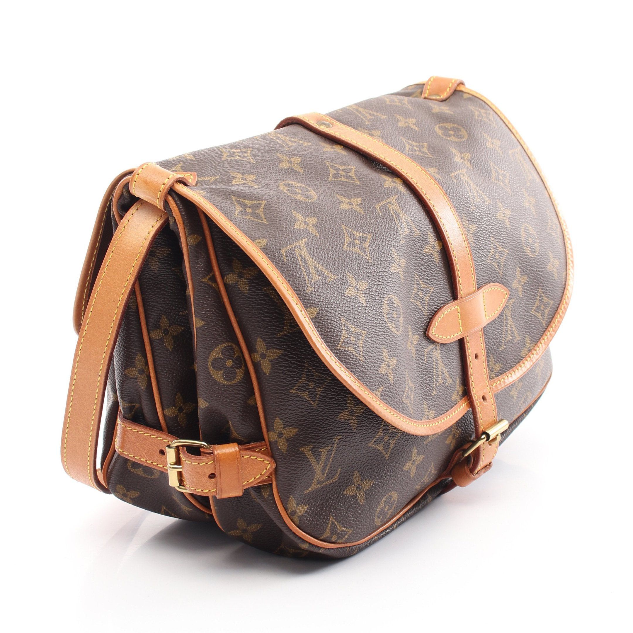 Louis Vuitton Louis Vuitton Saumur 30 Monogram Shoulder Bag Leather Brown Size ONE SIZE - 2 Thumbnail