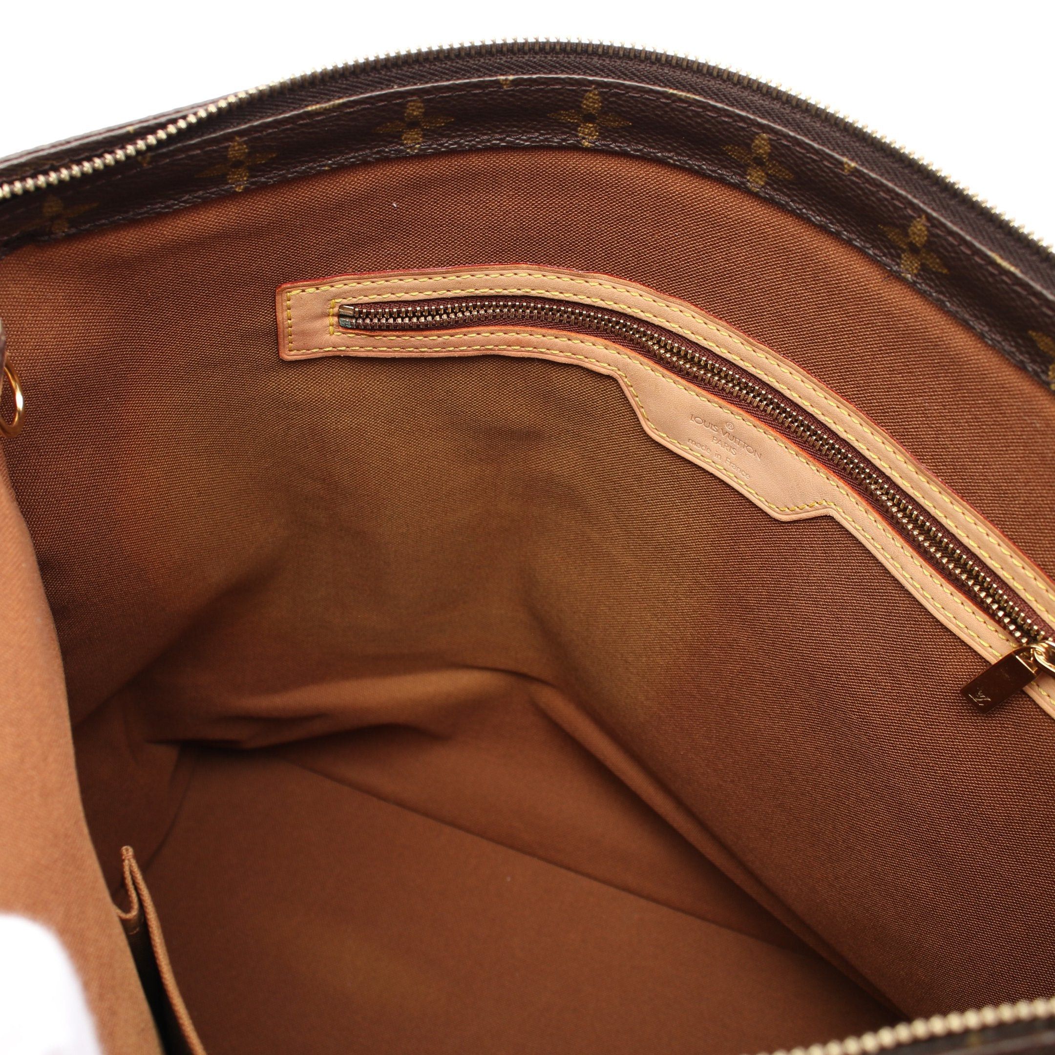 Louis Vuitton Kabamezo Monogram Shoulder Bag Tote Leather Brown