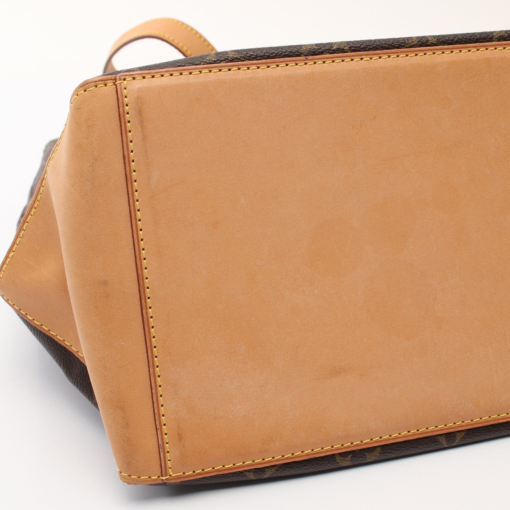 Louis Vuitton Kabamezo Monogram Shoulder Bag Tote Leather Brown