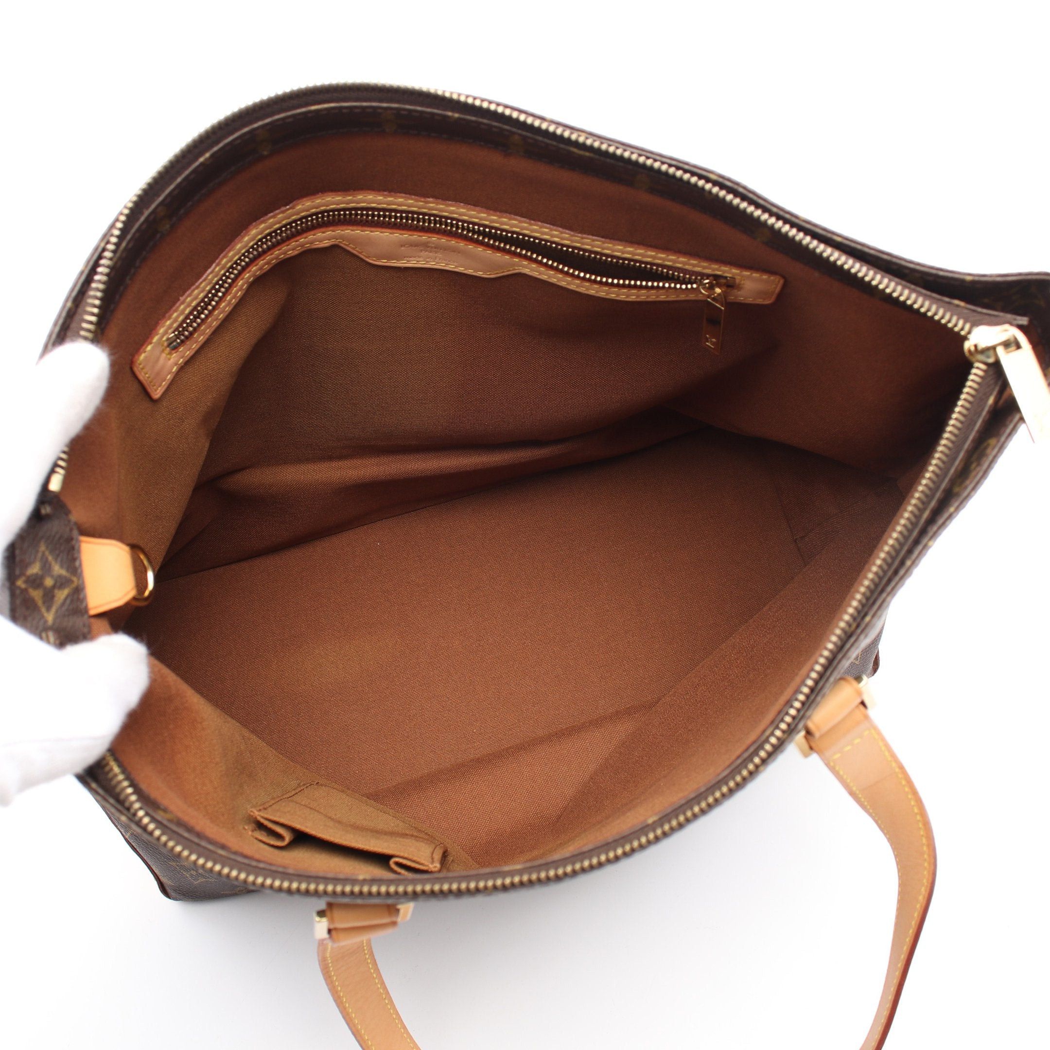 Louis Vuitton Kabamezo Monogram Shoulder Bag Tote Leather Brown