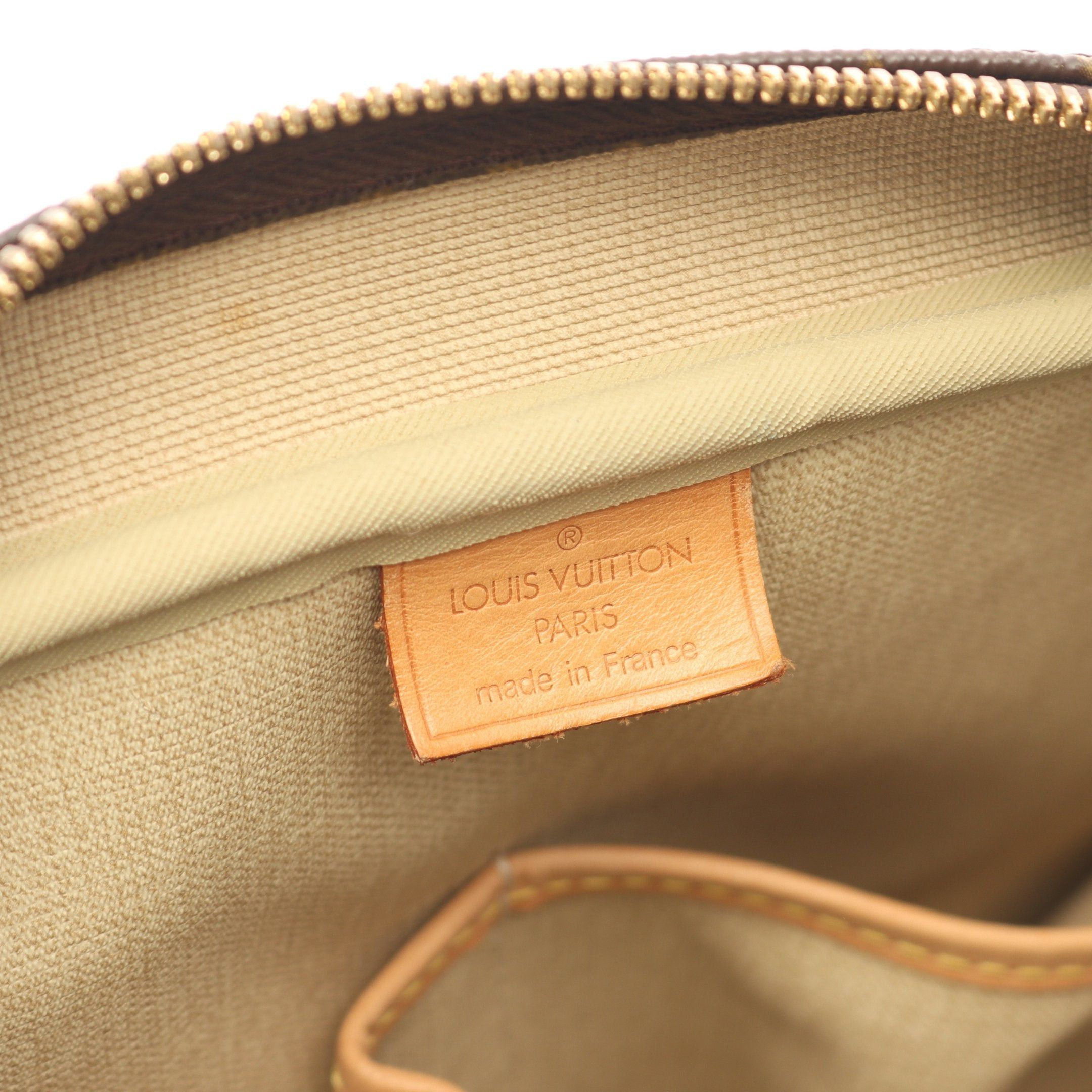 Louis Vuitton Louis Vuitton Deauville Bowling Vanity Monogram Handbag Leather Brown Size ONE SIZE - 4 Thumbnail