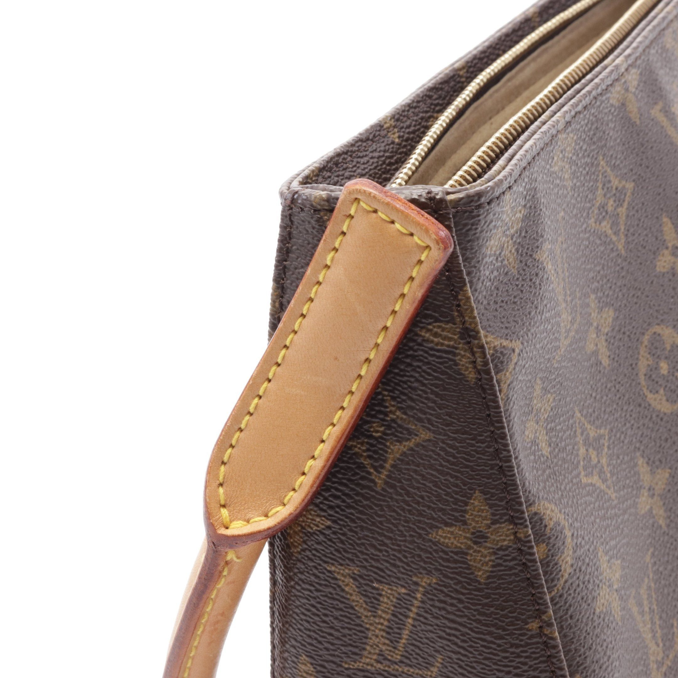 Louis Vuitton Louis Vuitton Looping Mm Monogram Shoulder Bag Leather Brown Size ONE SIZE - 6 Thumbnail
