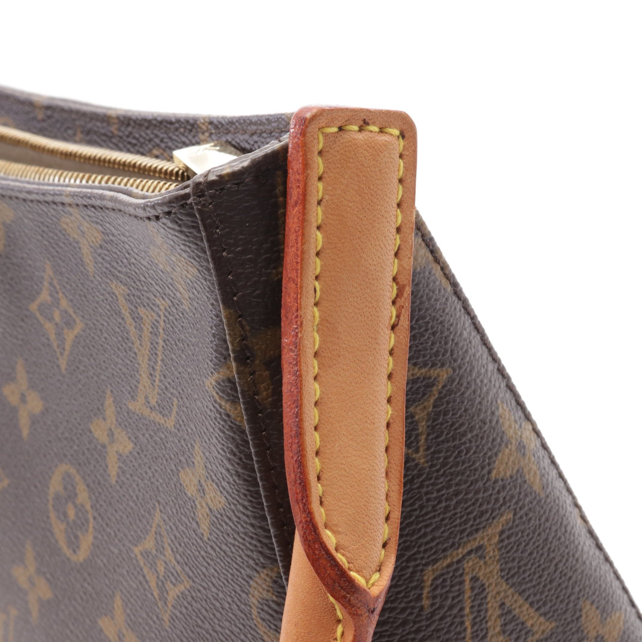 Louis Vuitton Louis Vuitton Looping Mm Monogram Shoulder Bag Leather Brown Size ONE SIZE - 7 Thumbnail
