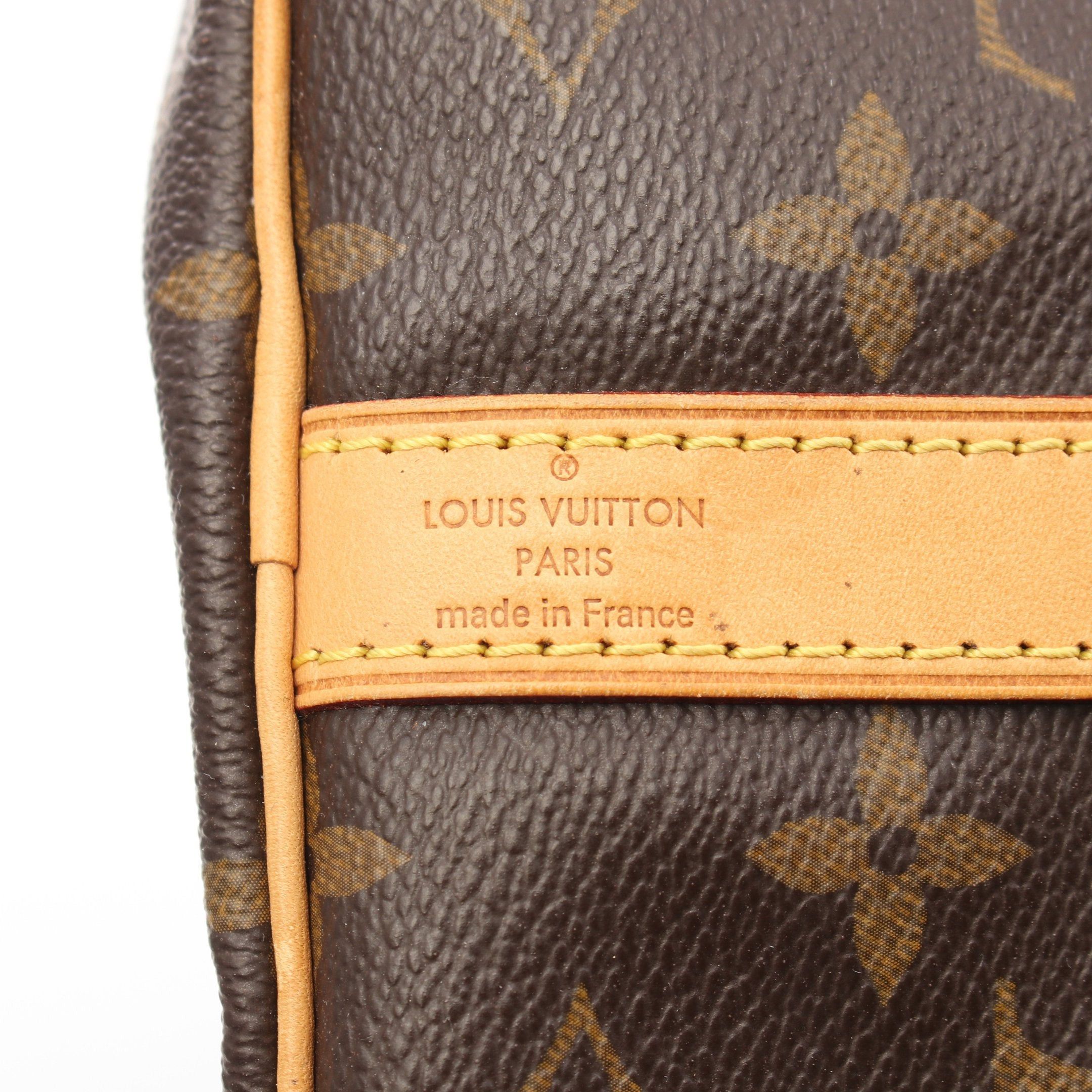 Louis Vuitton Louis Vuitton Speedy 35 Monogram Handbag Leather Brown Size ONE SIZE - 4 Thumbnail