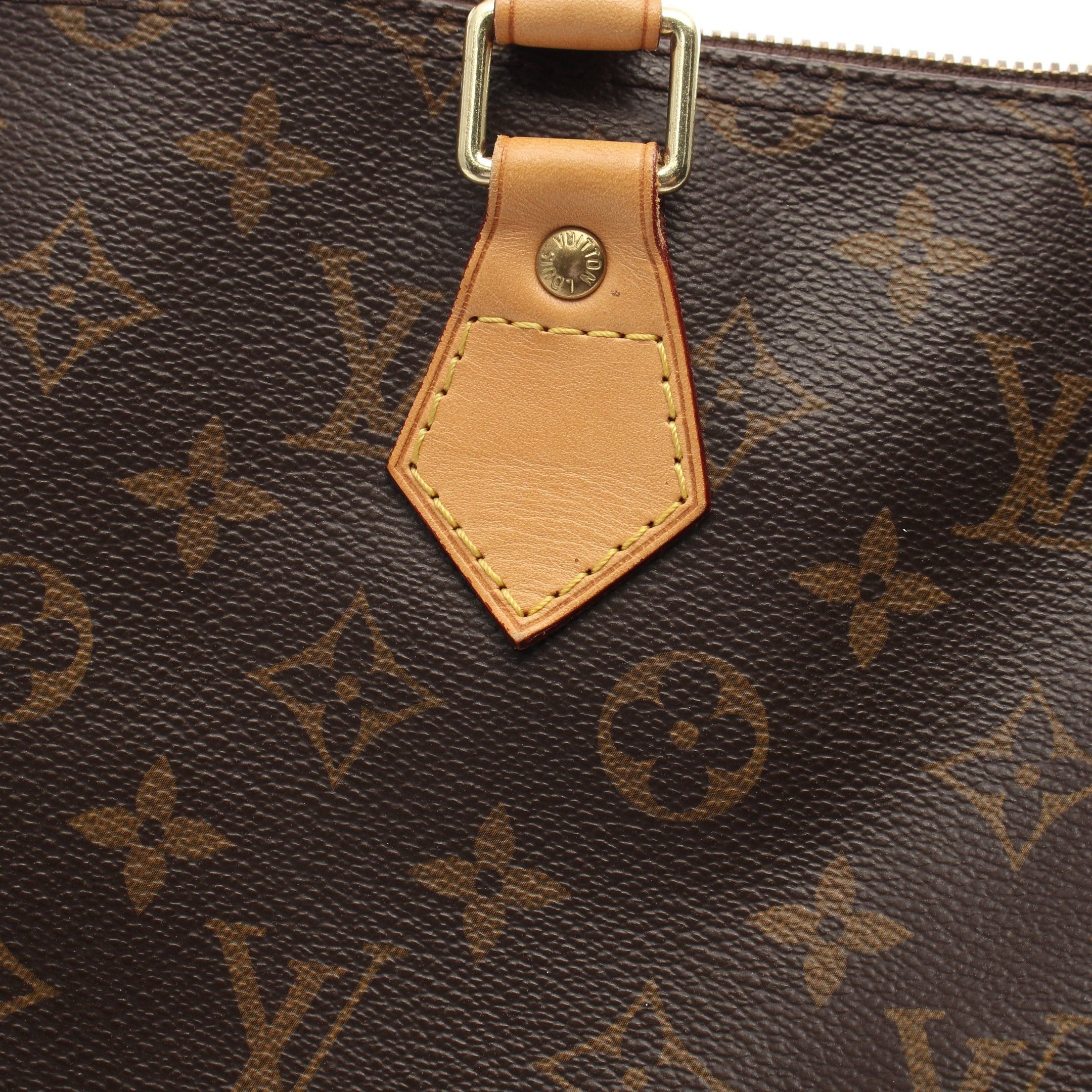 Louis Vuitton Louis Vuitton Speedy 35 Monogram Handbag Leather Brown Size ONE SIZE - 8 Thumbnail