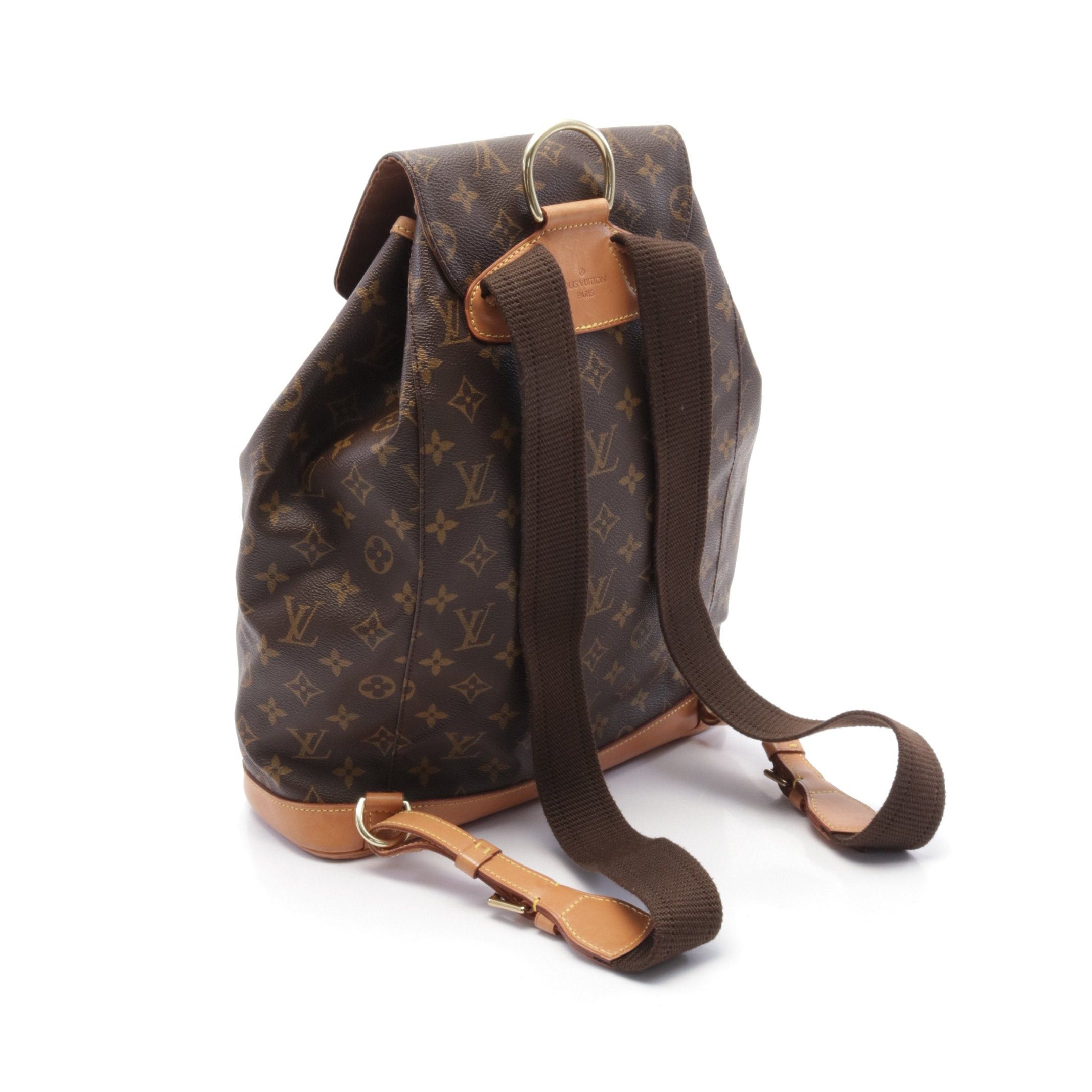 Louis Vuitton Louis Vuitton Montsouris Gm Monogram Backpack Rucksack Leather Brown Size ONE SIZE - 2 Thumbnail