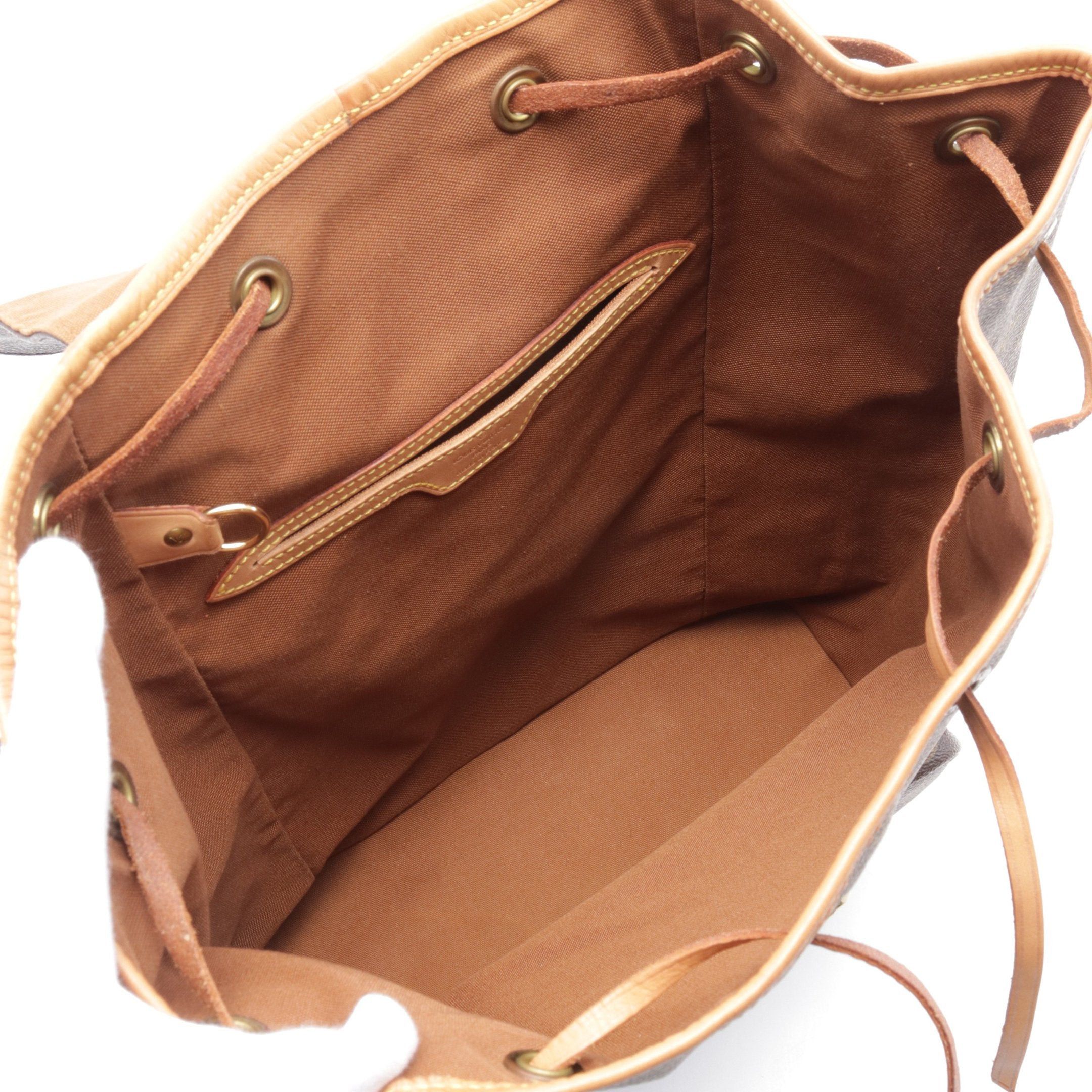 Louis Vuitton Louis Vuitton Montsouris Gm Monogram Backpack Rucksack Leather Brown Size ONE SIZE - 3 Thumbnail