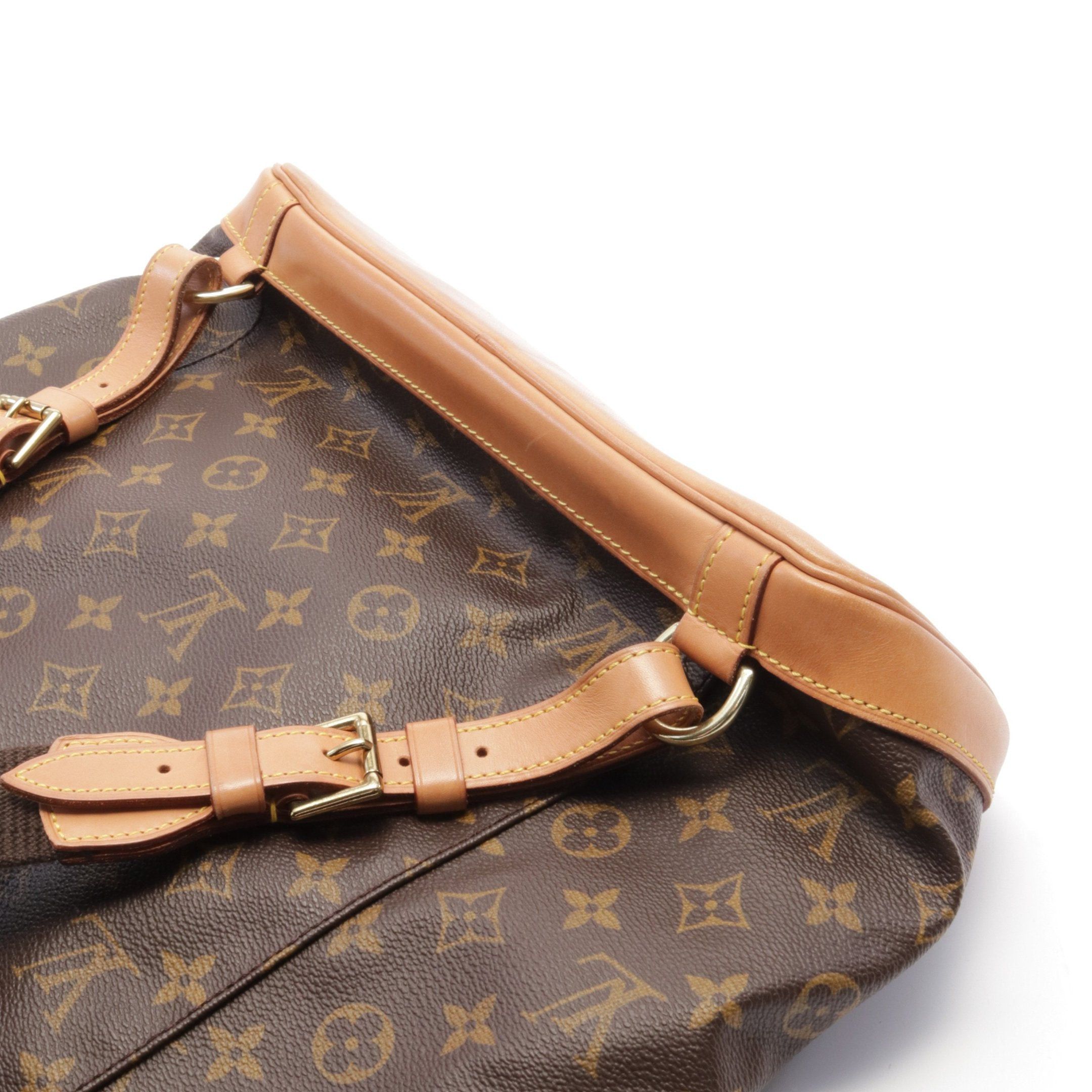 Louis Vuitton Louis Vuitton Montsouris Gm Monogram Backpack Rucksack Leather Brown Size ONE SIZE - 6 Thumbnail