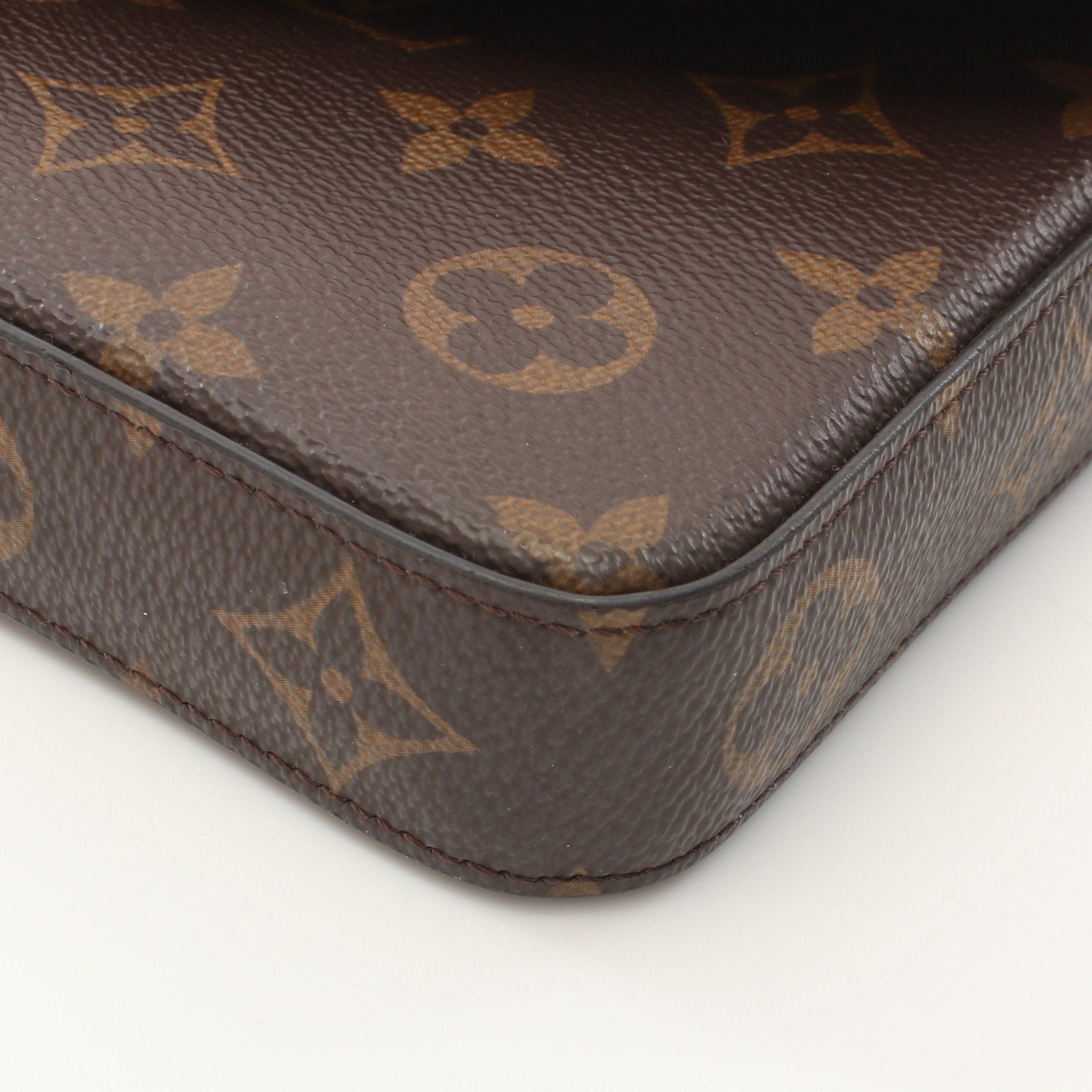 Louis Vuitton Louis Vuitton Pochette Felicie Monogram Fuchsia Chain Shoulder Bag Brown Size ONE SIZE - 11 Thumbnail