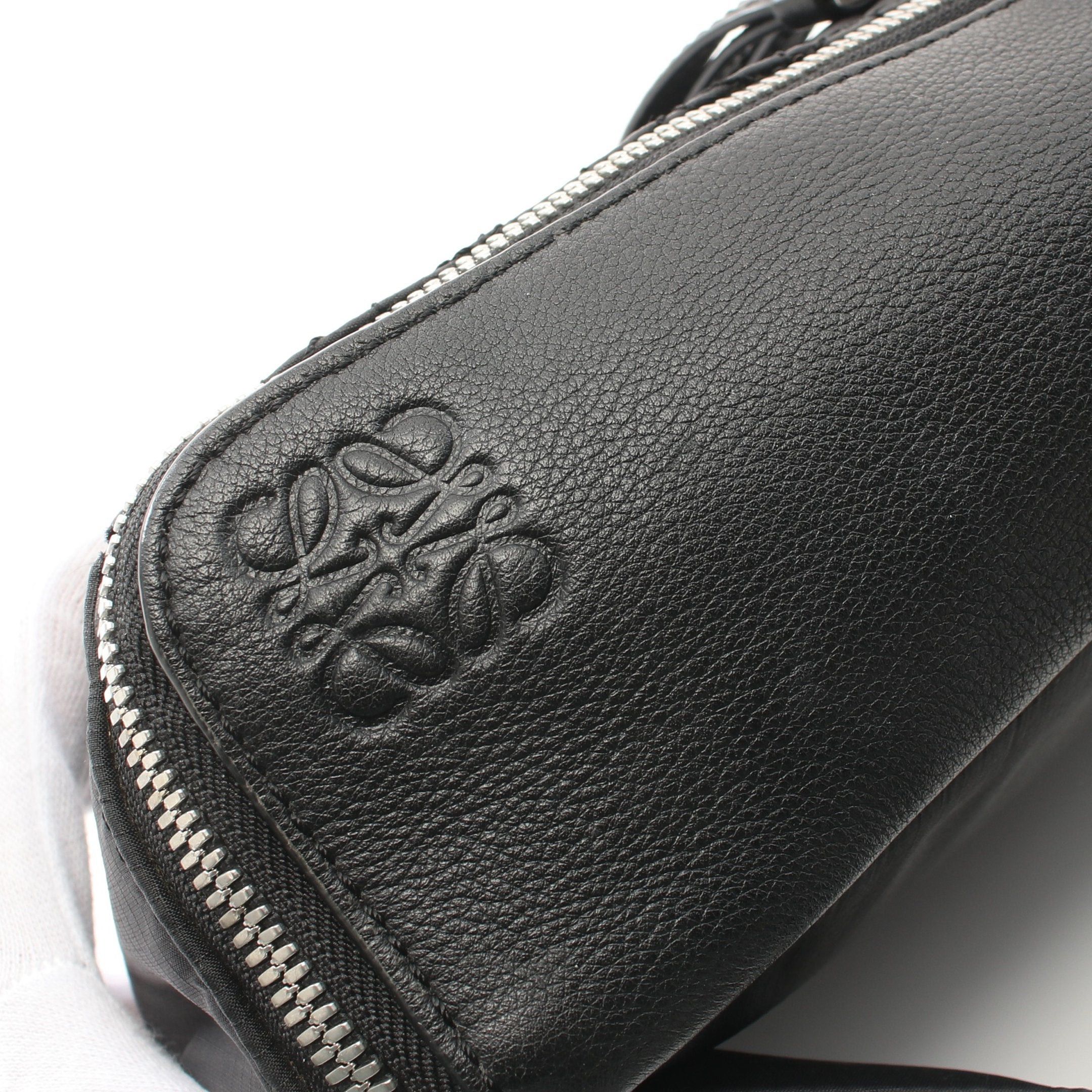 Loewe Loewe Puzzle Sling Body Bag Waist Nylon Leather Black Size ONE SIZE - 6 Thumbnail