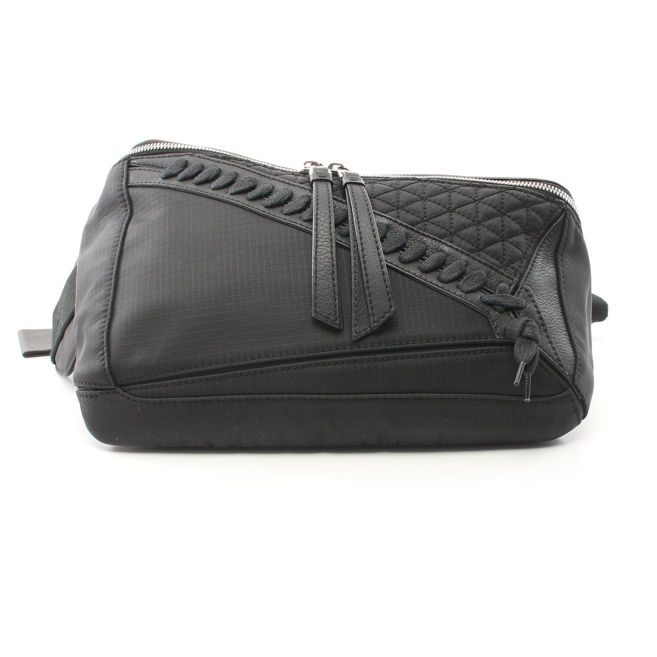 Loewe Loewe Puzzle Sling Body Bag Waist Nylon Leather Black Size ONE SIZE - 10 Thumbnail
