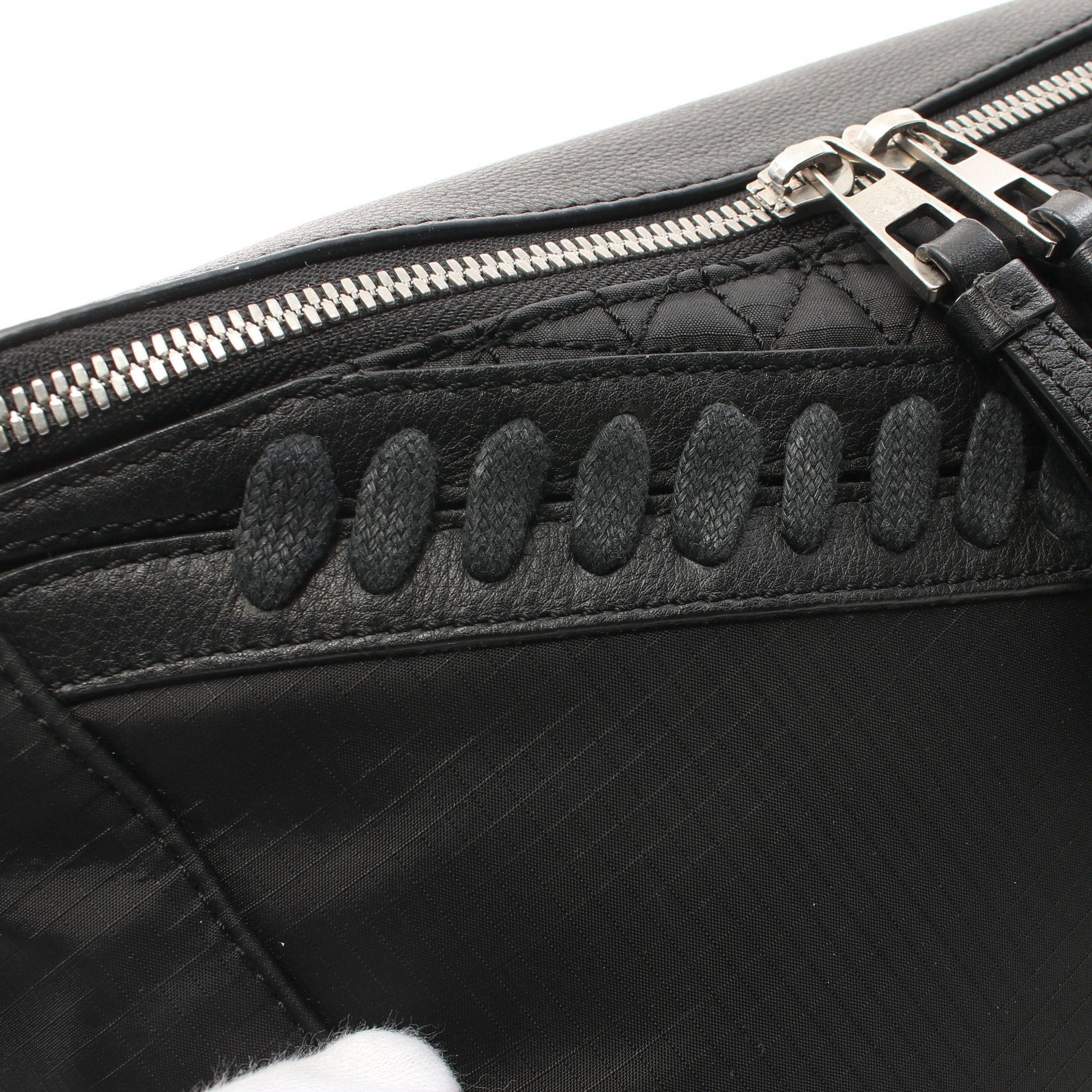 Loewe Loewe Puzzle Sling Body Bag Waist Nylon Leather Black Size ONE SIZE - 8 Thumbnail