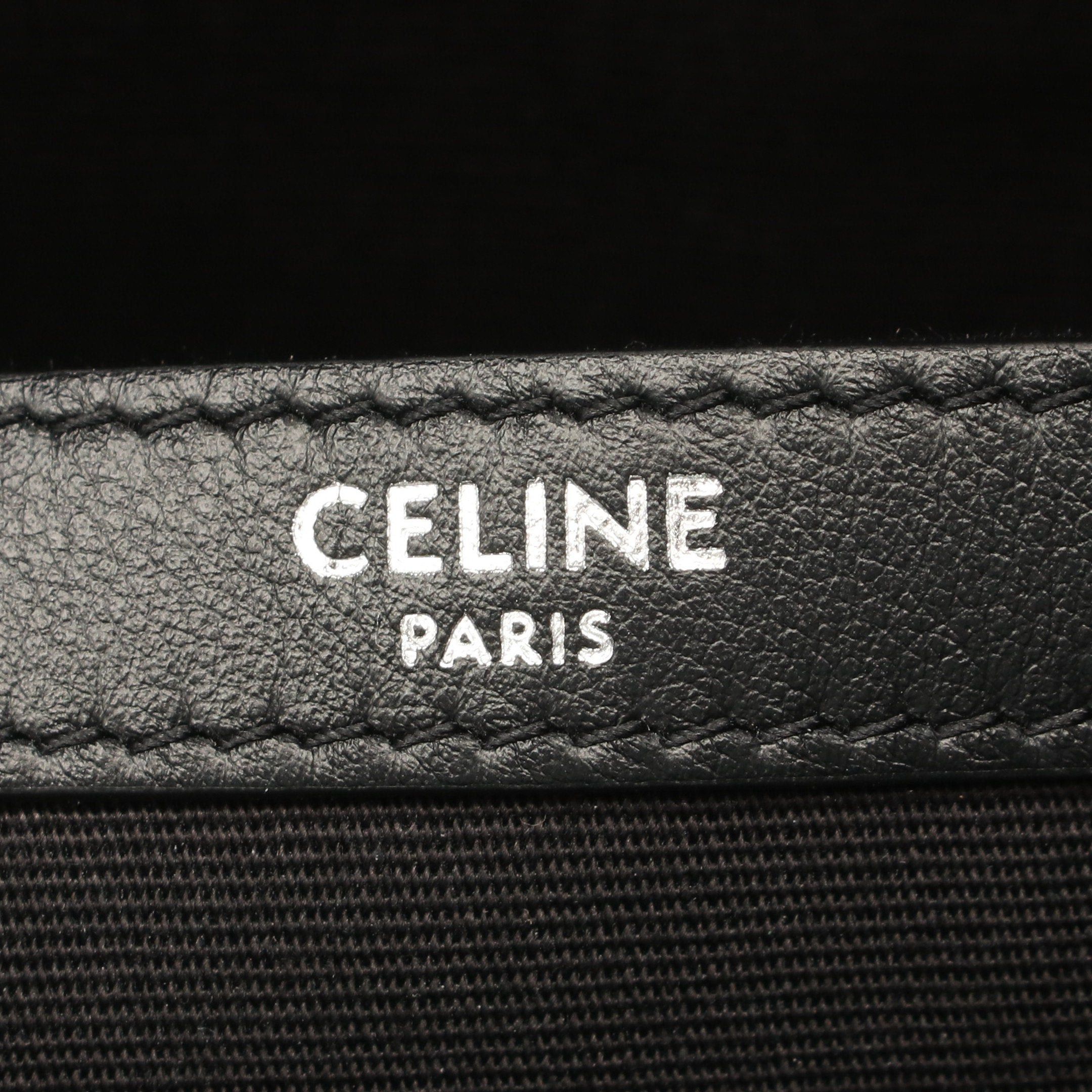 Celine Celine Triomphe Medium Backpack Rucksack Leather Black Size ONE SIZE - 5 Thumbnail