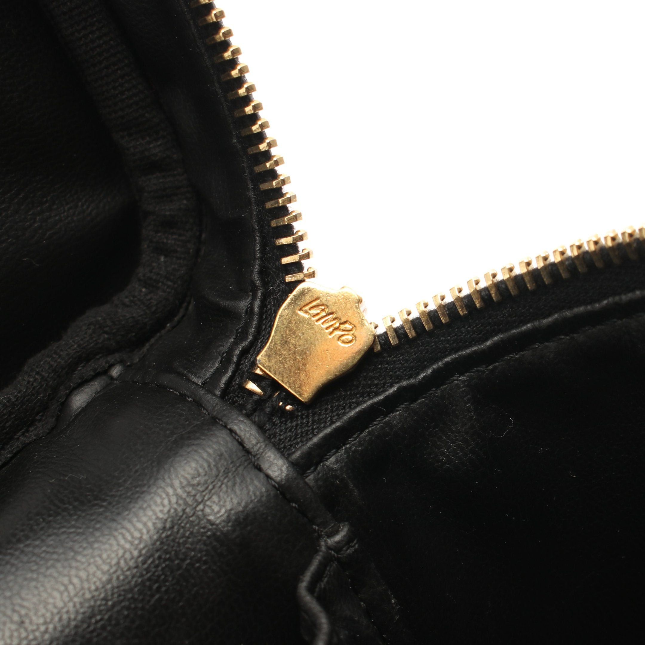 Chanel Chanel Coco Mark Handbag Vanity Bag Caviar Skin Black Gold Hardware Size ONE SIZE - 8 Thumbnail