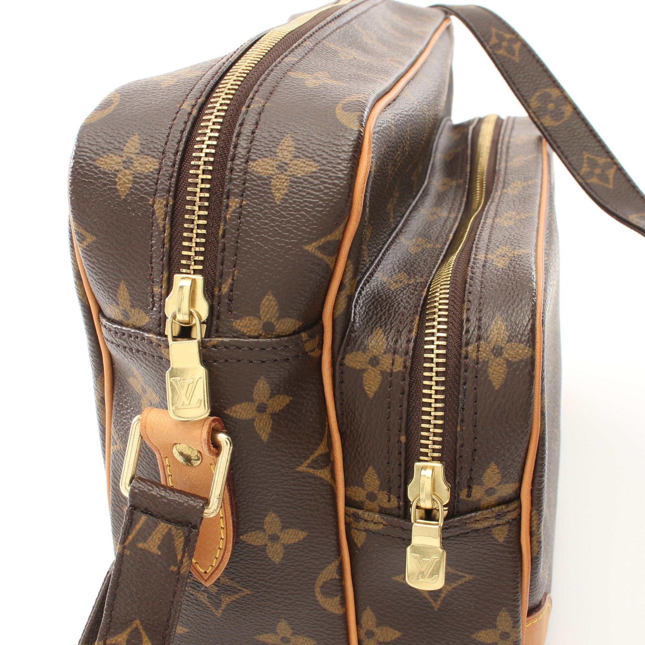 Louis Vuitton Louis Vuitton Nil Monogram Shoulder Bag Leather Brown Size ONE SIZE - 8 Thumbnail