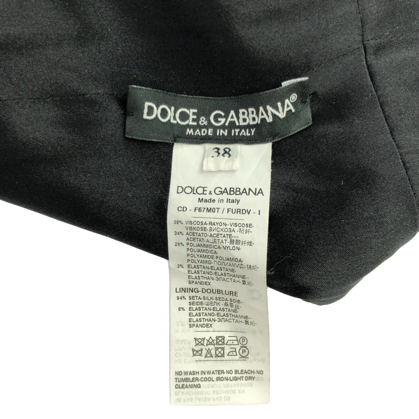 Dolce & Gabbana Dolce Gabbana One Piece Rayon Black Size ONE SIZE - 5 Thumbnail