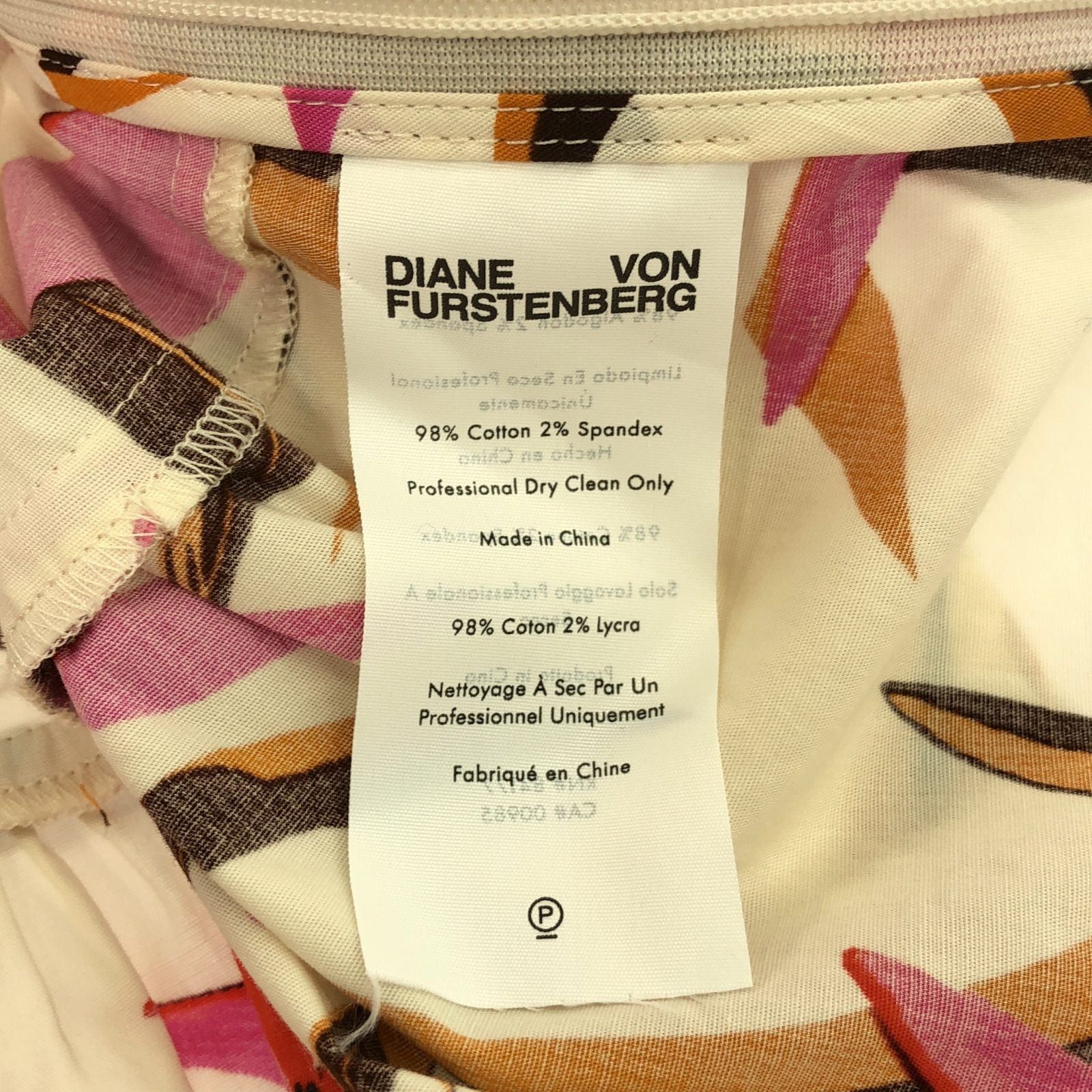 Diane von Furstenberg Diane Von Furstenberg Blouse Cotton Ivory Size ONE SIZE - 6 Thumbnail