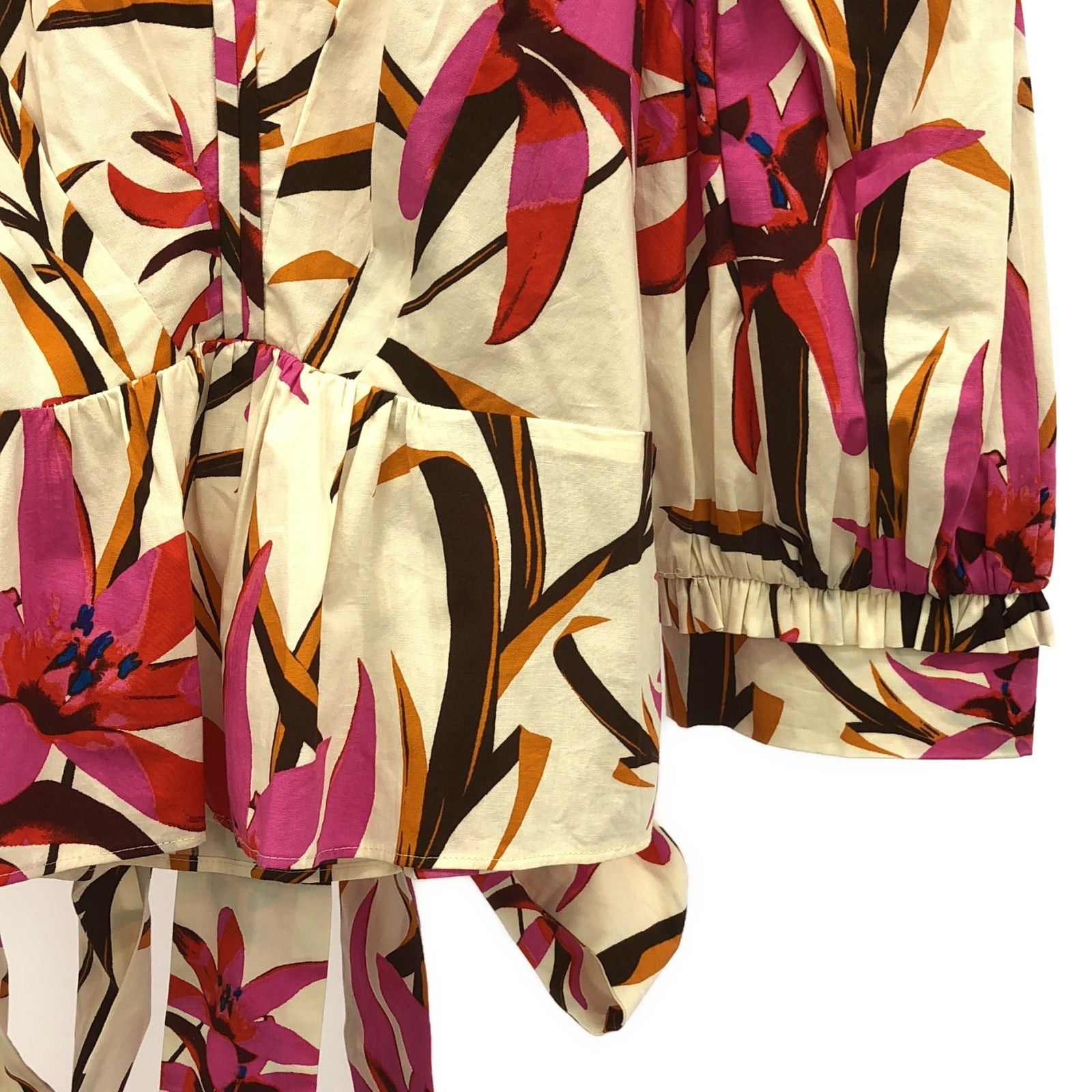 Diane von Furstenberg Diane Von Furstenberg Blouse Cotton Ivory Size ONE SIZE - 4 Thumbnail