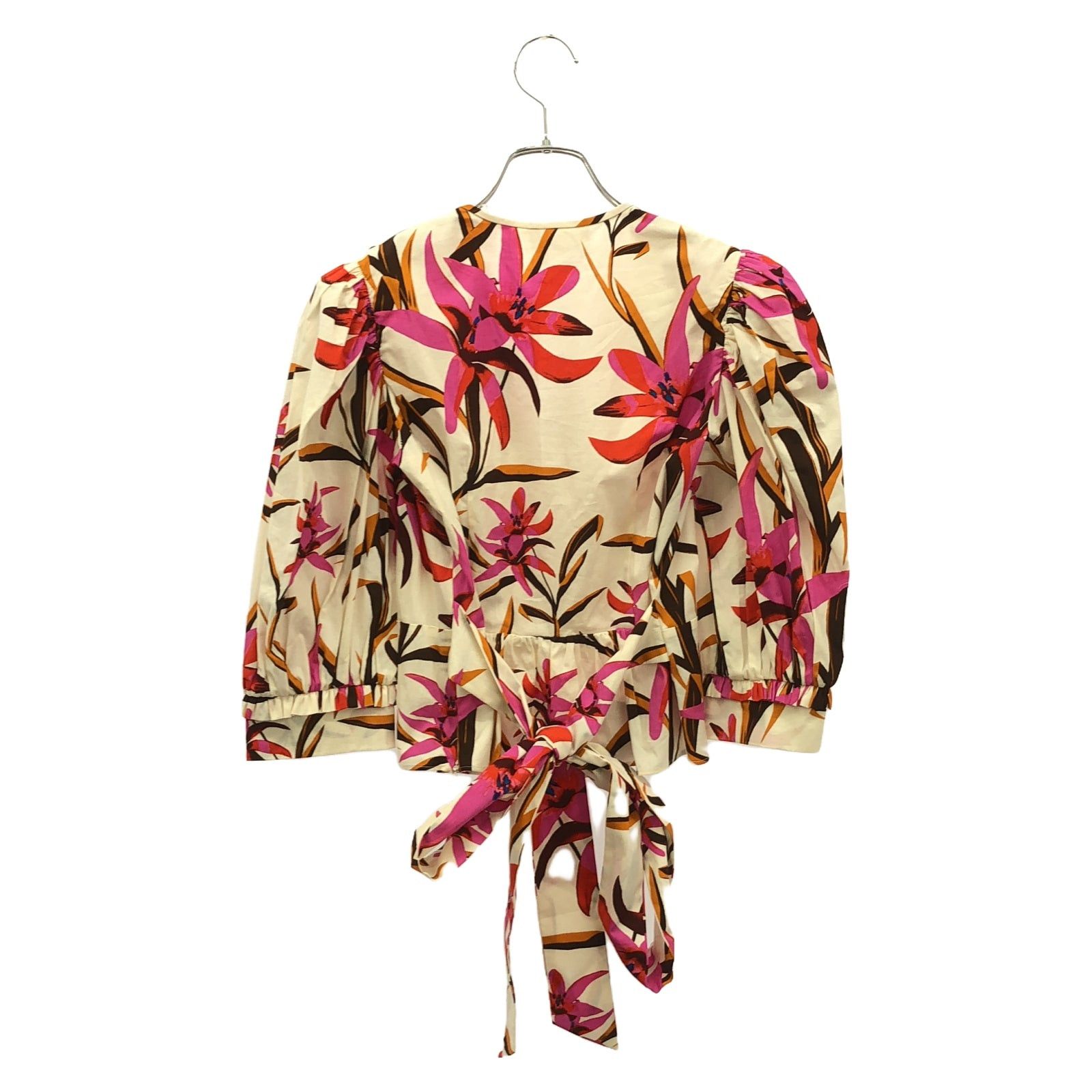 Diane von Furstenberg Diane Von Furstenberg Blouse Cotton Ivory Size ONE SIZE - 2 Thumbnail