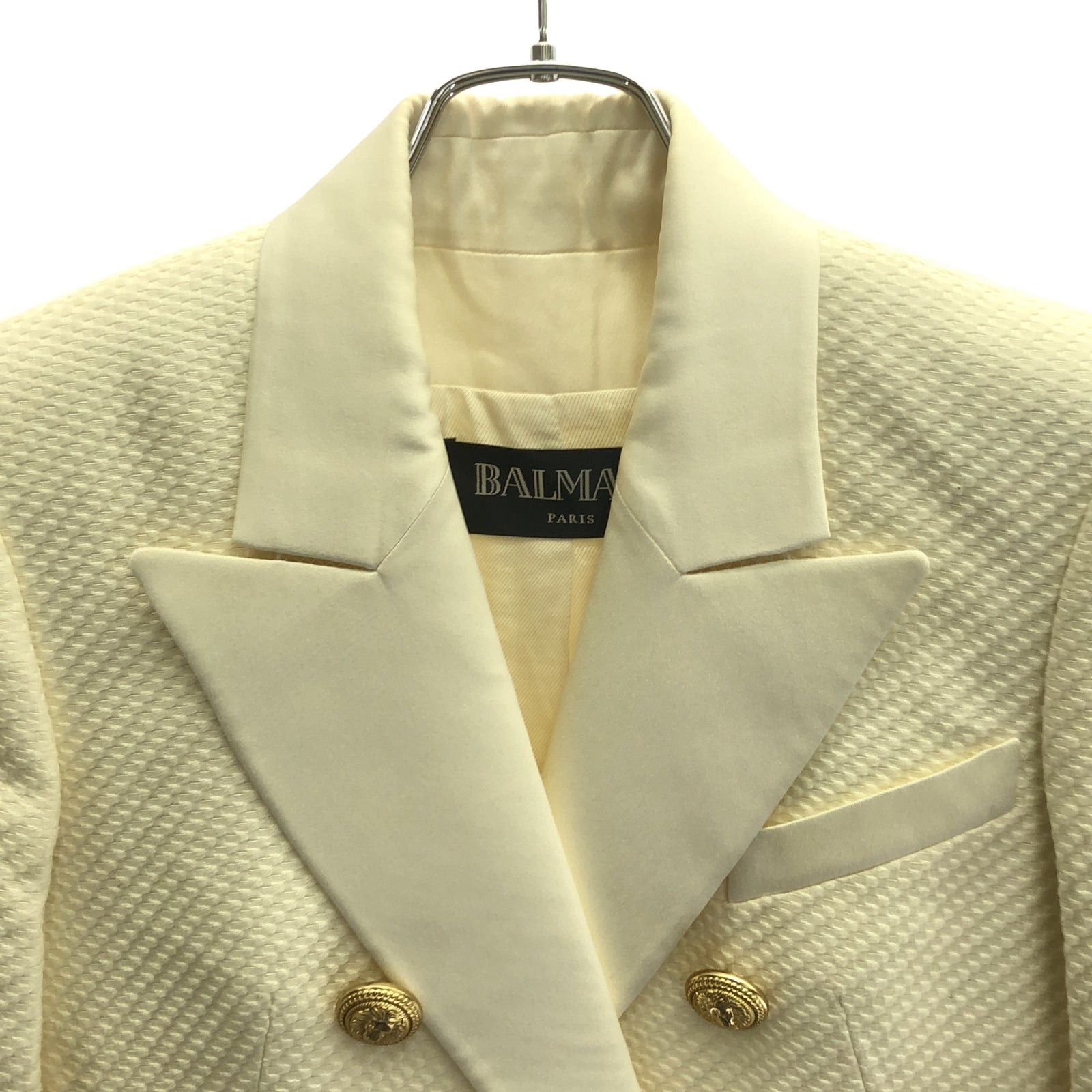 Balmain Balmain Jacket Tailored Cotton White Size ONE SIZE - 3 Thumbnail
