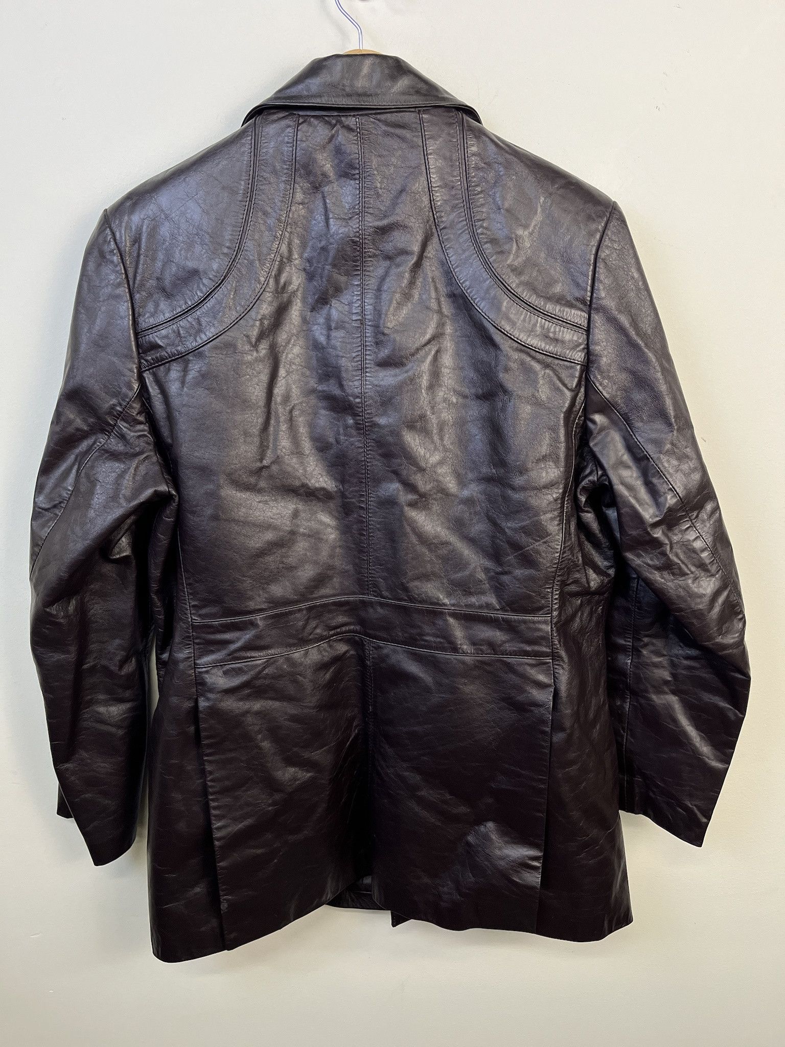 Leather Vintage Leather Jacket Berman's Brown Purple Fur Lined Leather Coat Size M (40) Size US M / EU 48-50 / 2 - 3 Thumbnail
