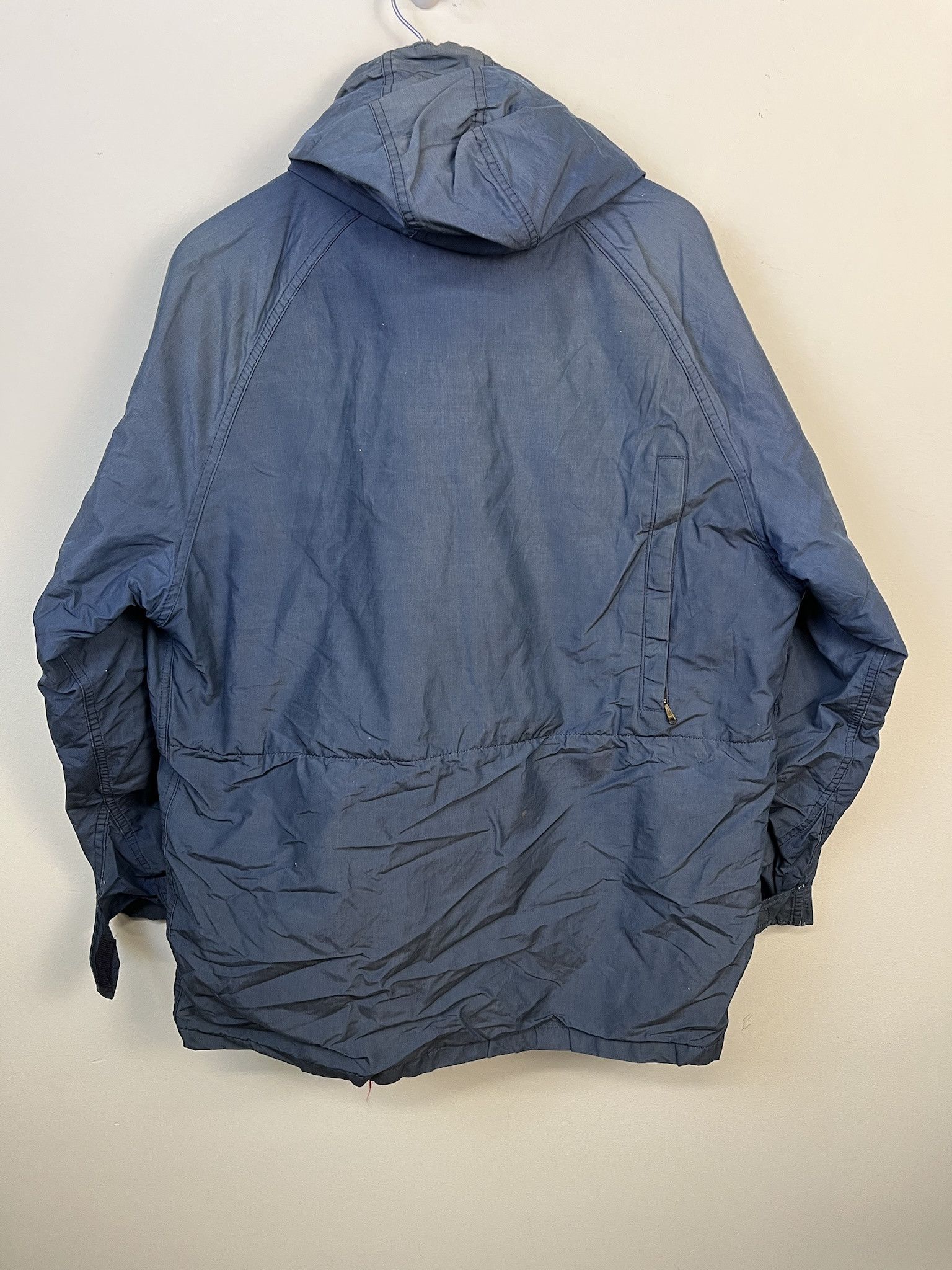 The North Face Vintage Jacket LL Bean Blue Flannel Lined Baxter State Parka Jacket Size L Size US L / EU 52-54 / 3 - 4 Thumbnail