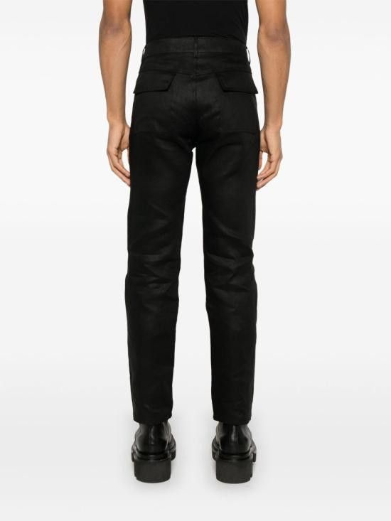 Rick Owens RICK OWENS Men Straight Pants RR01E5308 TWL09 Black Size US 32 / EU 48 - 3 Thumbnail