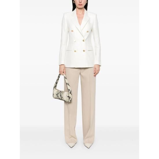 Tagliatore TAGLIATORE Women Suit Jackets 340306 J PARIGI10 EX970 WHITE Size L / US 10 / IT 46 - 4 Thumbnail