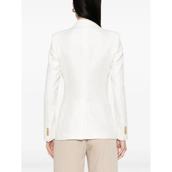 Tagliatore TAGLIATORE Women Suit Jackets 340306 J PARIGI10 EX970 WHITE Size L / US 10 / IT 46 - 3 Thumbnail