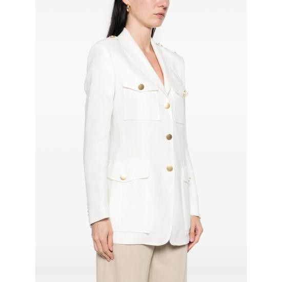 Tagliatore TAGLIATORE Women Suit Jackets 340021 J GIAMILA EX818 WHITE Size L / US 10 / IT 46 - 2 Thumbnail