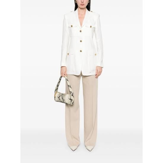 Tagliatore TAGLIATORE Women Suit Jackets 340021 J GIAMILA EX818 WHITE Size L / US 10 / IT 46 - 4 Thumbnail