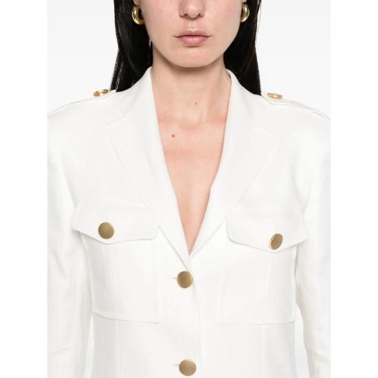Tagliatore TAGLIATORE Women Suit Jackets 340021 J GIAMILA EX818 WHITE Size L / US 10 / IT 46 - 5 Thumbnail